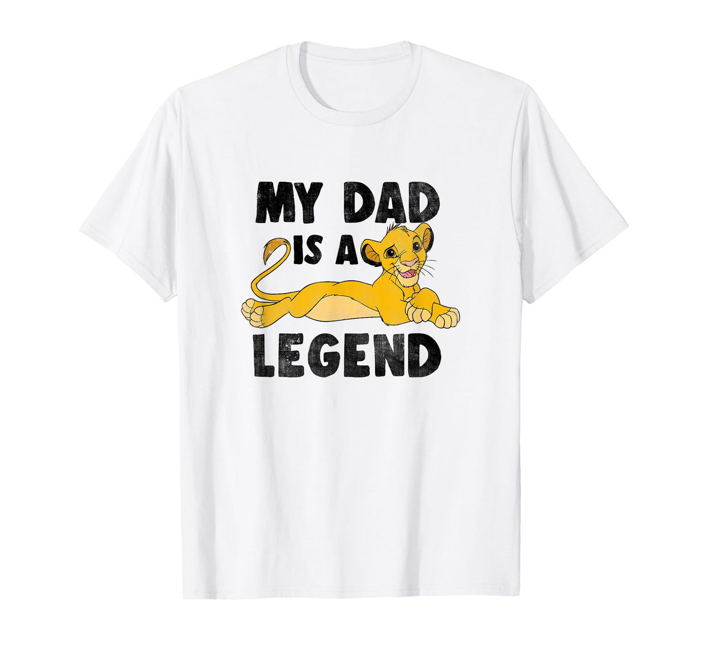 Disney The Lion King Father's Day My Dad Is A Legend Poster T-Shirt