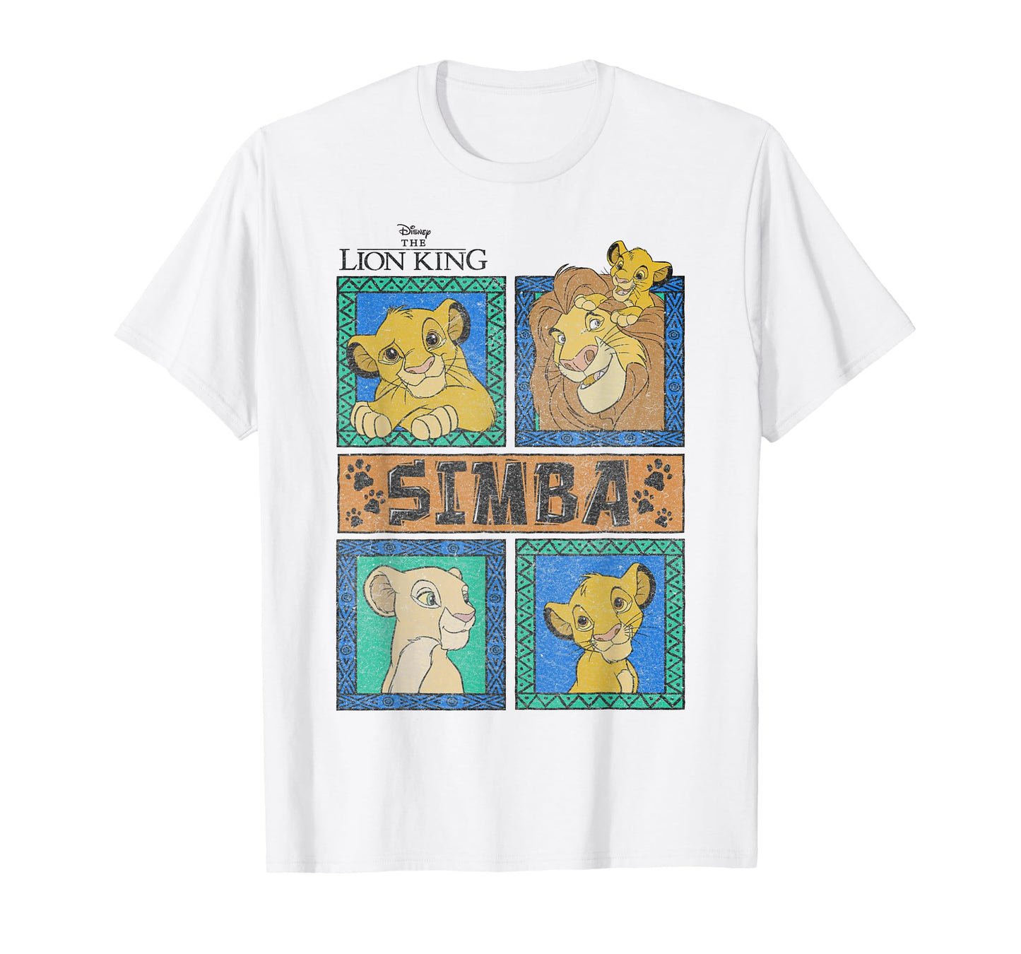 Disney The Lion King Simba Family Panels T-Shirt