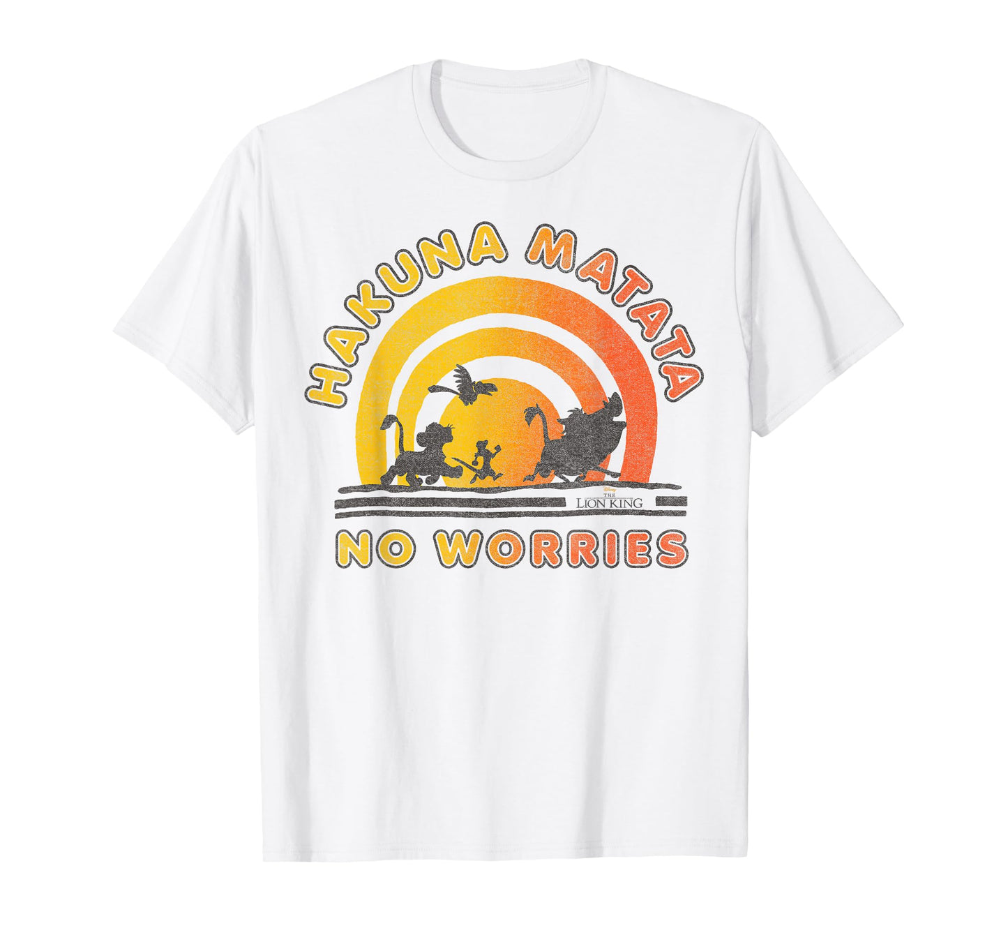 Disney The Lion King Hakuna Matata No Worries Sunset Logo T-Shirt