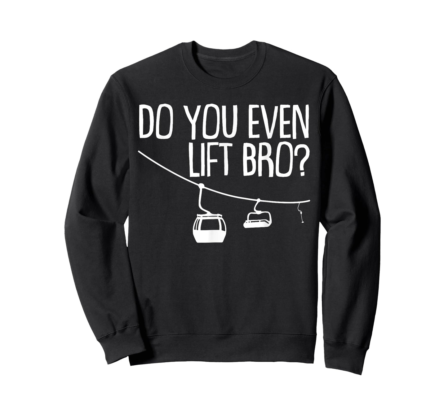 Funny Do You Even Lift Bro Gift | Cute Skiing Lover Men Boys T-Shirt