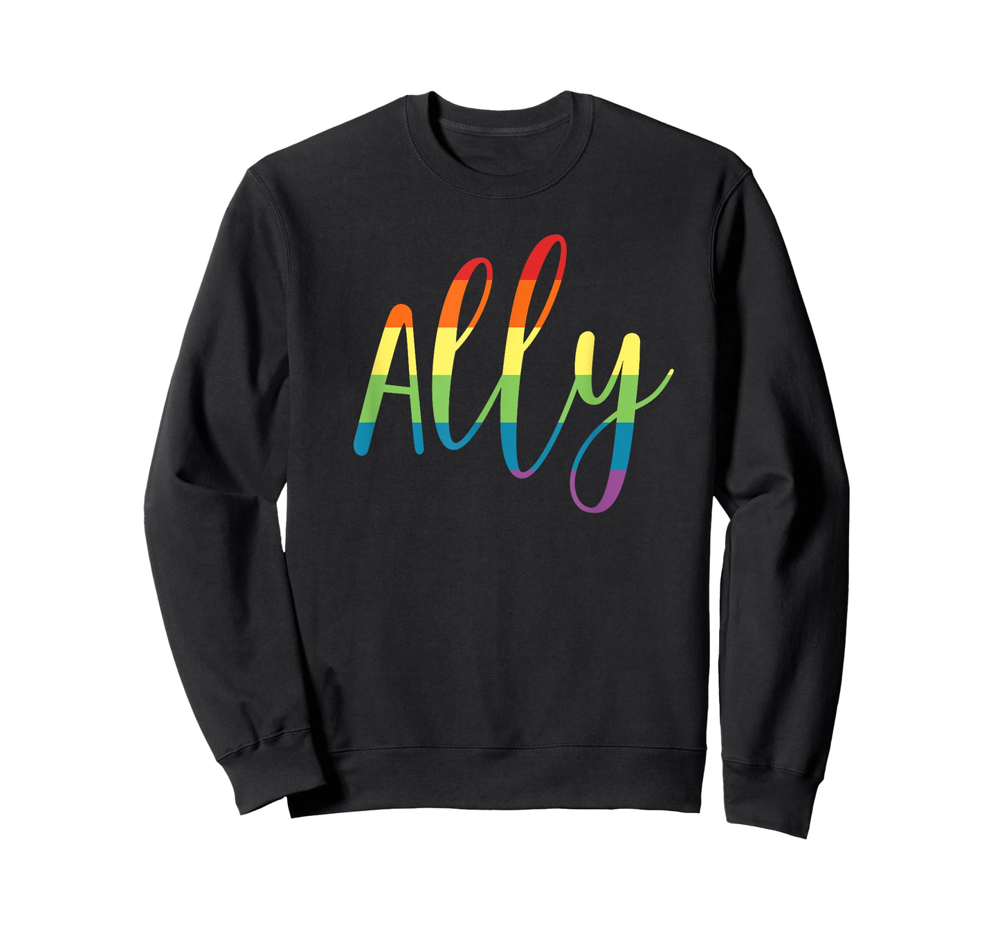 Ally Gay Lesbian Pride Support LGBTQ Equality Rainbow T-Shirt