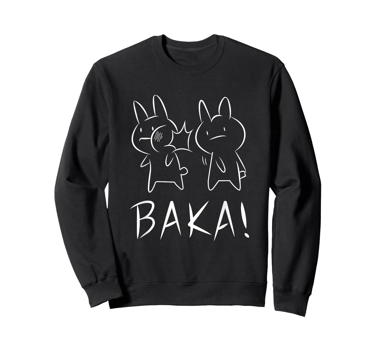 Funny Kawaii Baka Rabbit Slap Anime and Manga T-Shirt