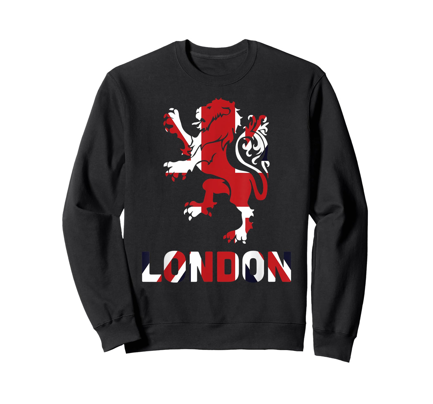 London Union Jack Lion T-Shirt United Kingdom British Tee T-Shirt
