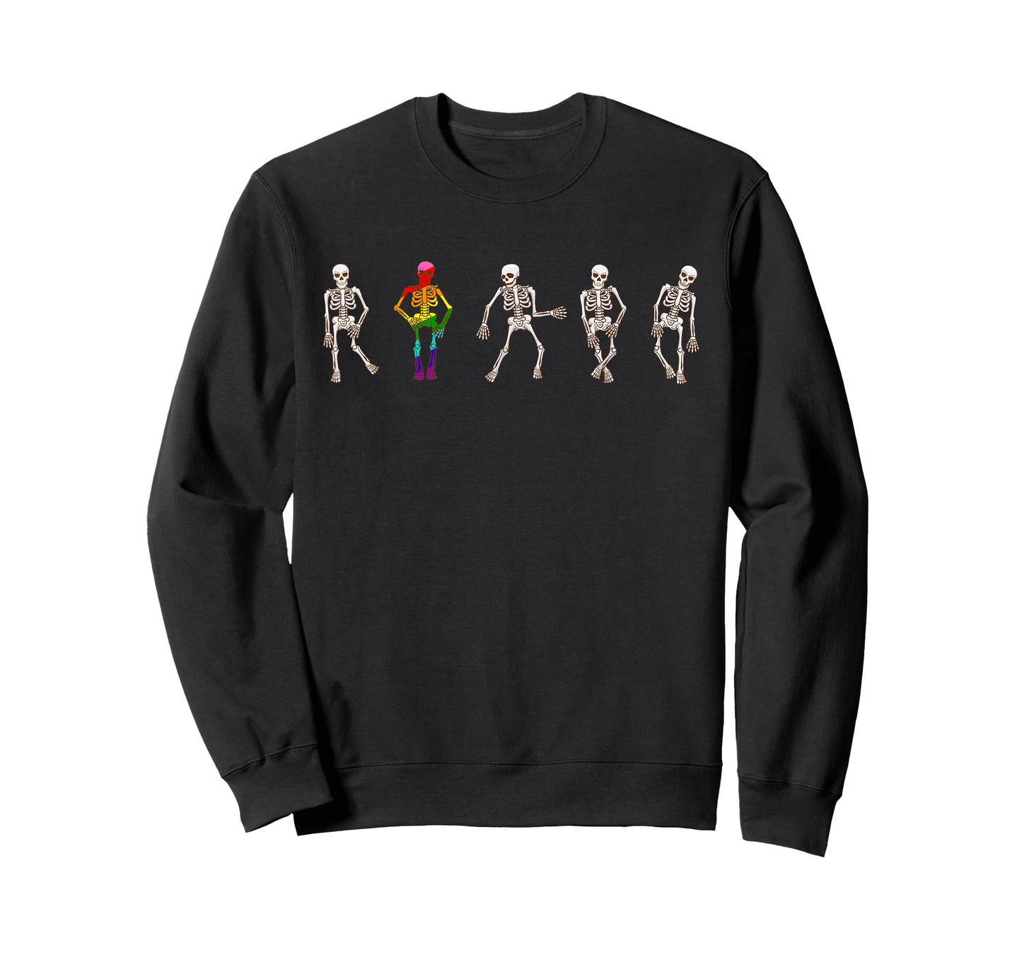 LGBT Party Dancing Skeletons Gay Pride Halloween Costume T-Shirt
