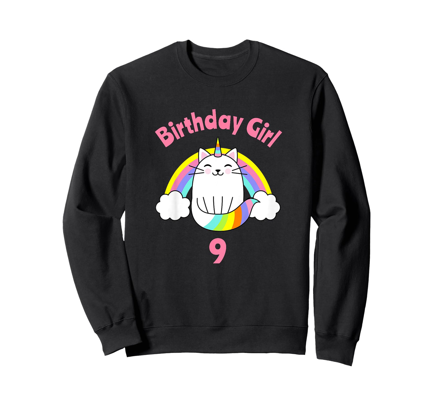 Kids Birthday Girl for Girls T-Shirt 9 Year Old 9th Party Nine