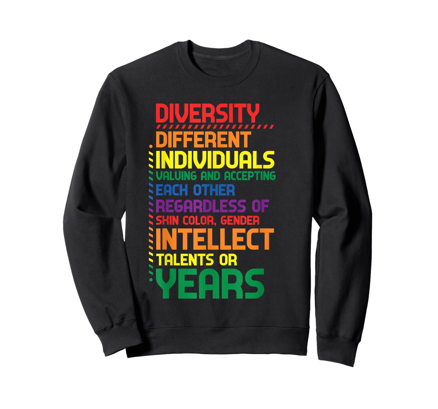 Colorful Rainbow Diversity Definition T-Shirt