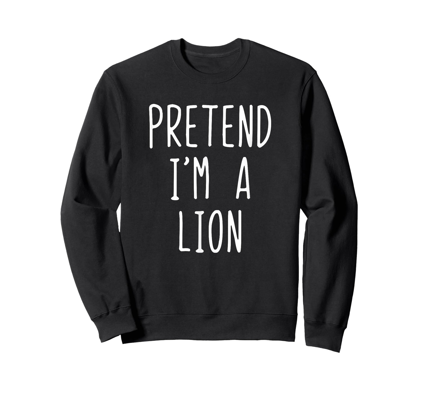 Pretend I'm A Lion Costume Halloween Funny Lazy Adult Kids T-Shirt