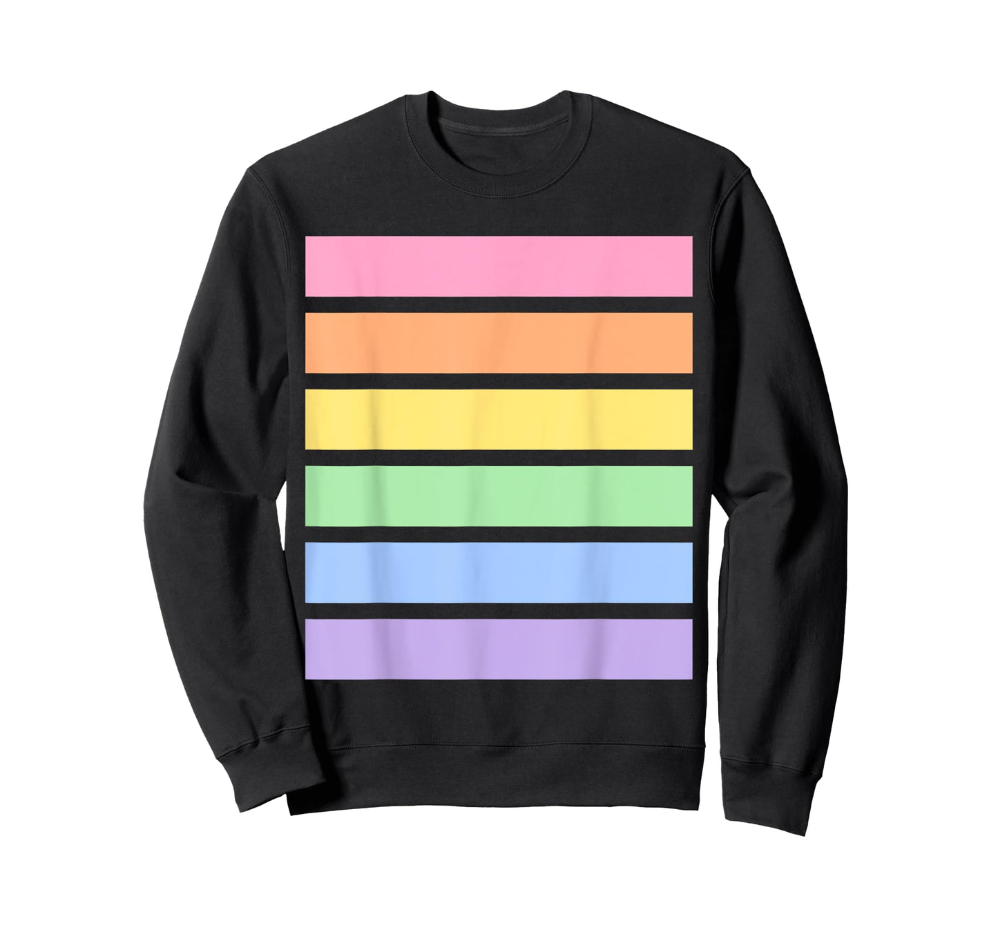 MeadowHeart Rainbow Pastel Striped T-Shirt