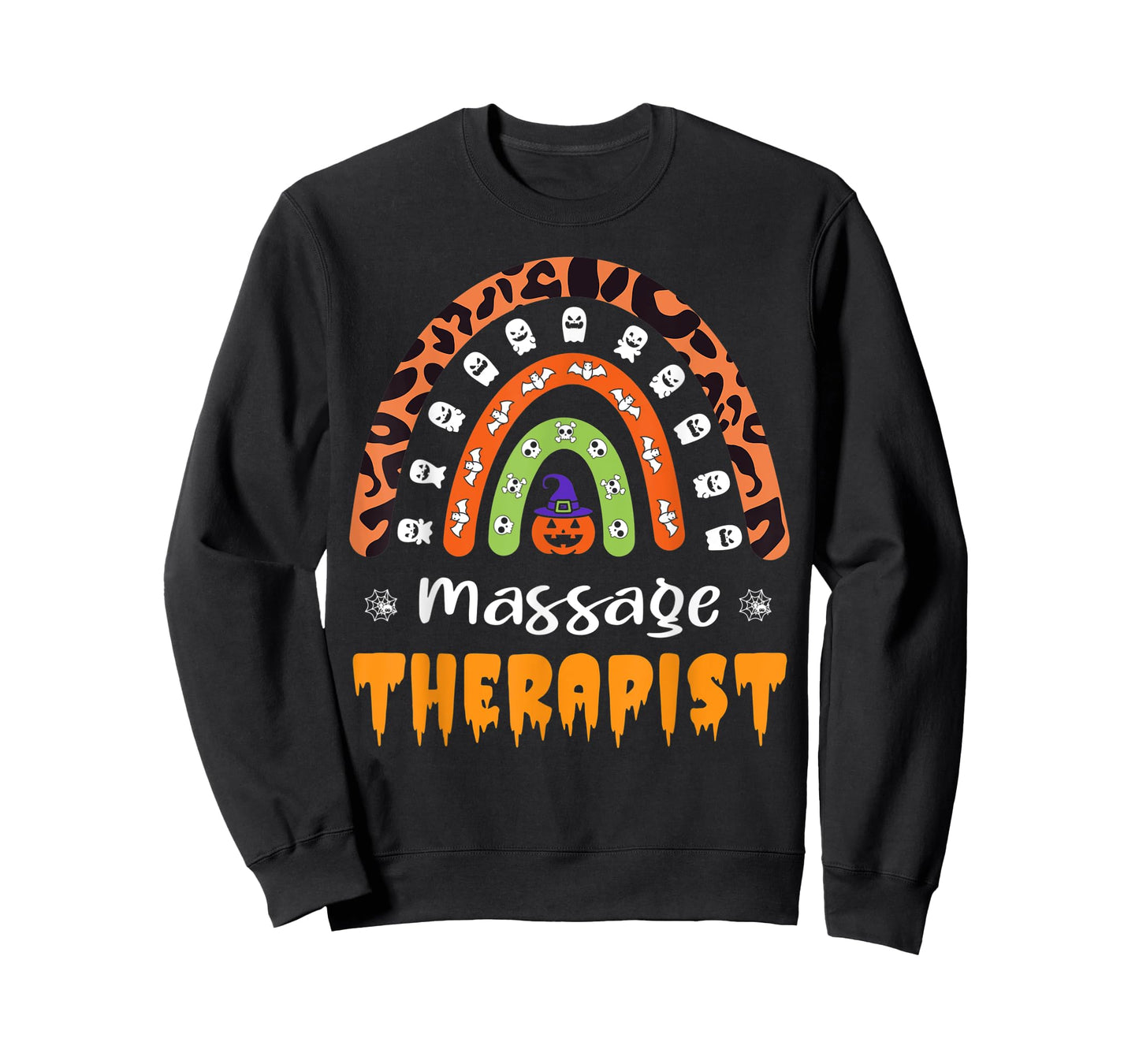 Massage Therapist Leopard Rainbow Halloween Costume T-Shirt