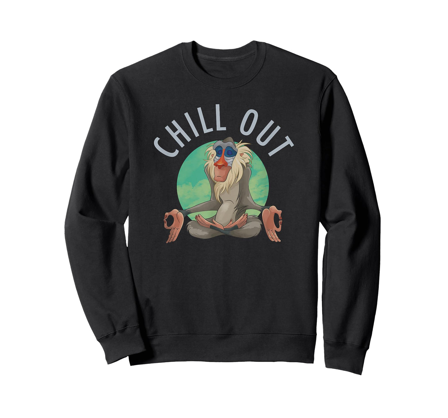 Disney The Lion King Rafiki Chill Out Meditation Logo T-Shirt