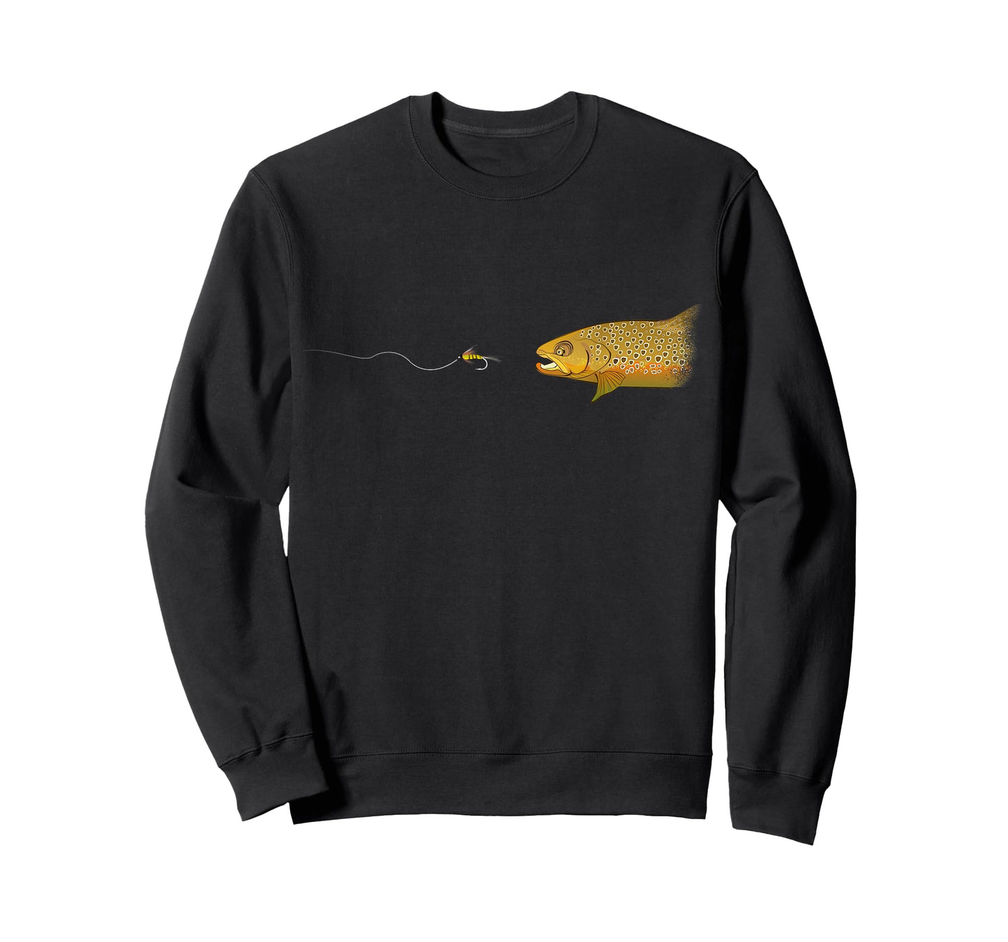 Fly Fishing Brown Trout Dry Fly Tying Fisherman T-Shirt