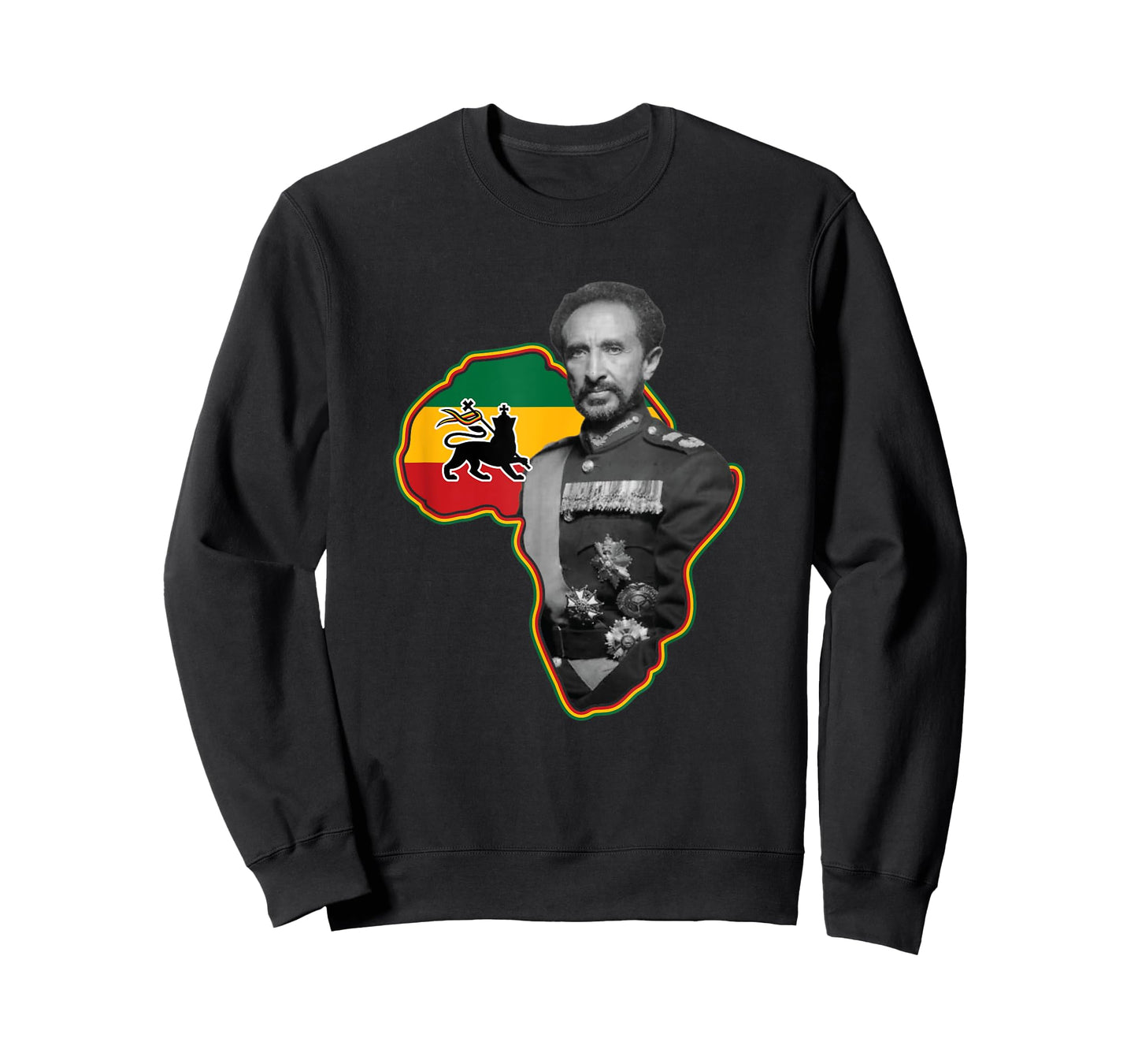 One Love Rasta Merch African Hero Haile Selassie I T-Shirt