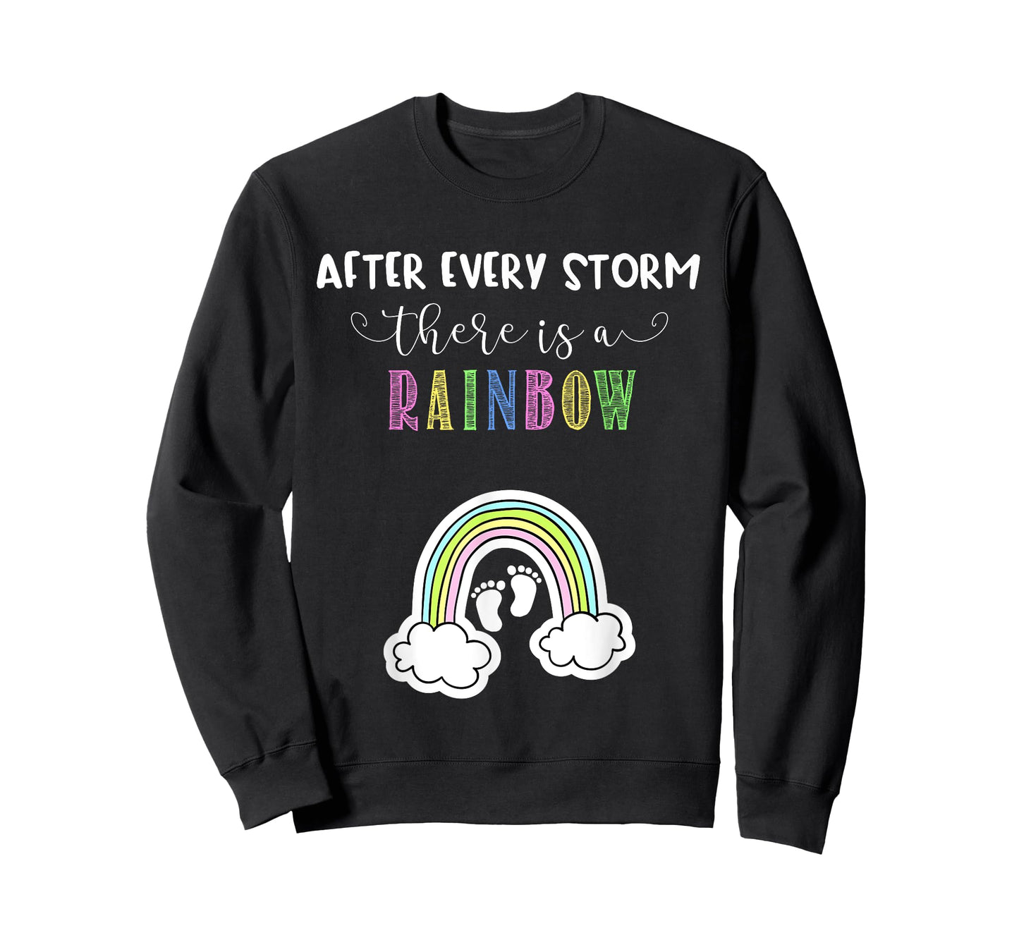 Pregnancy Announcement for Rainbow Baby After Storm Pregnant T-Shirt