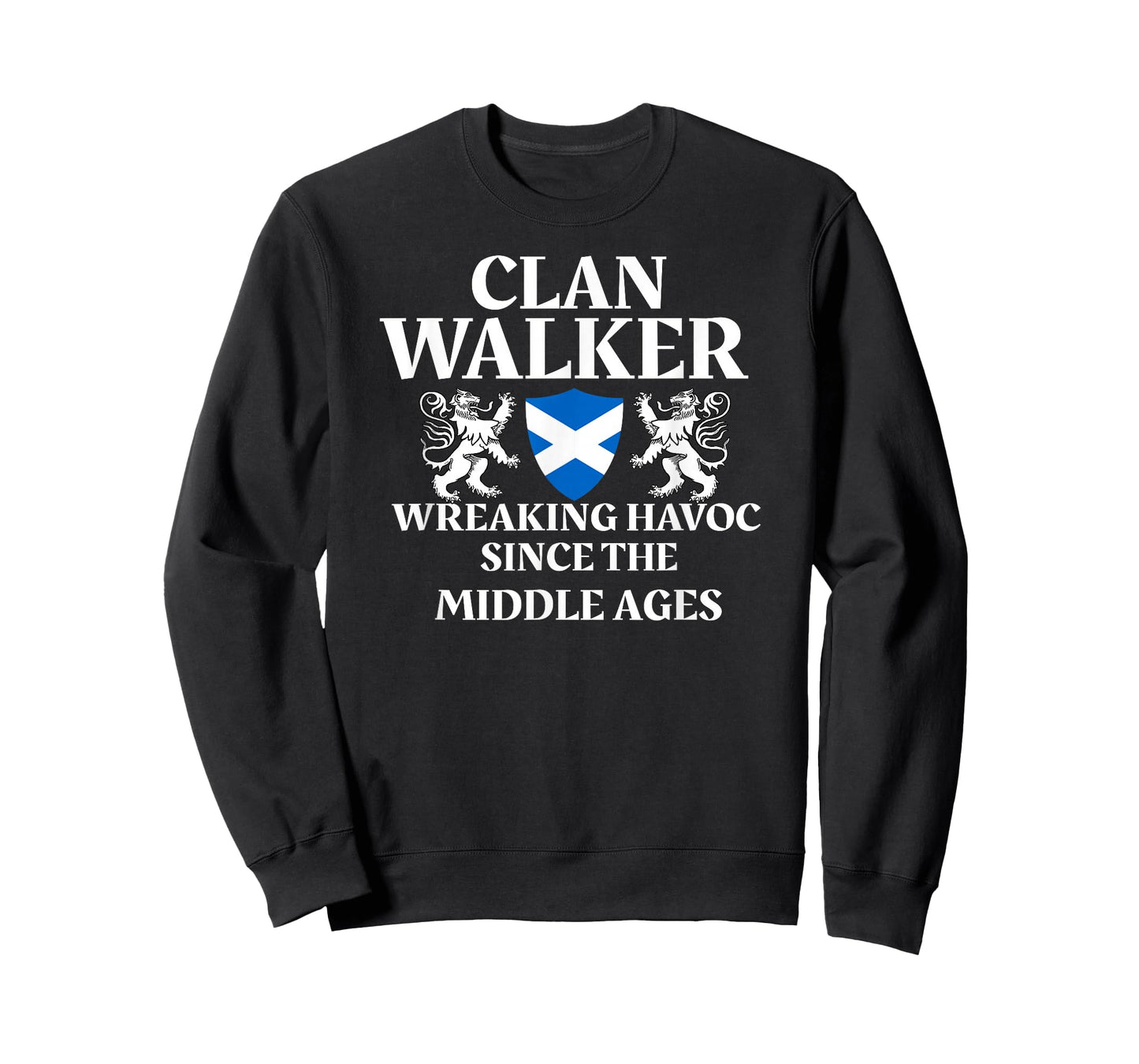 Clan Walker Scottish Family Kilt Tartan Lion T-Shirt