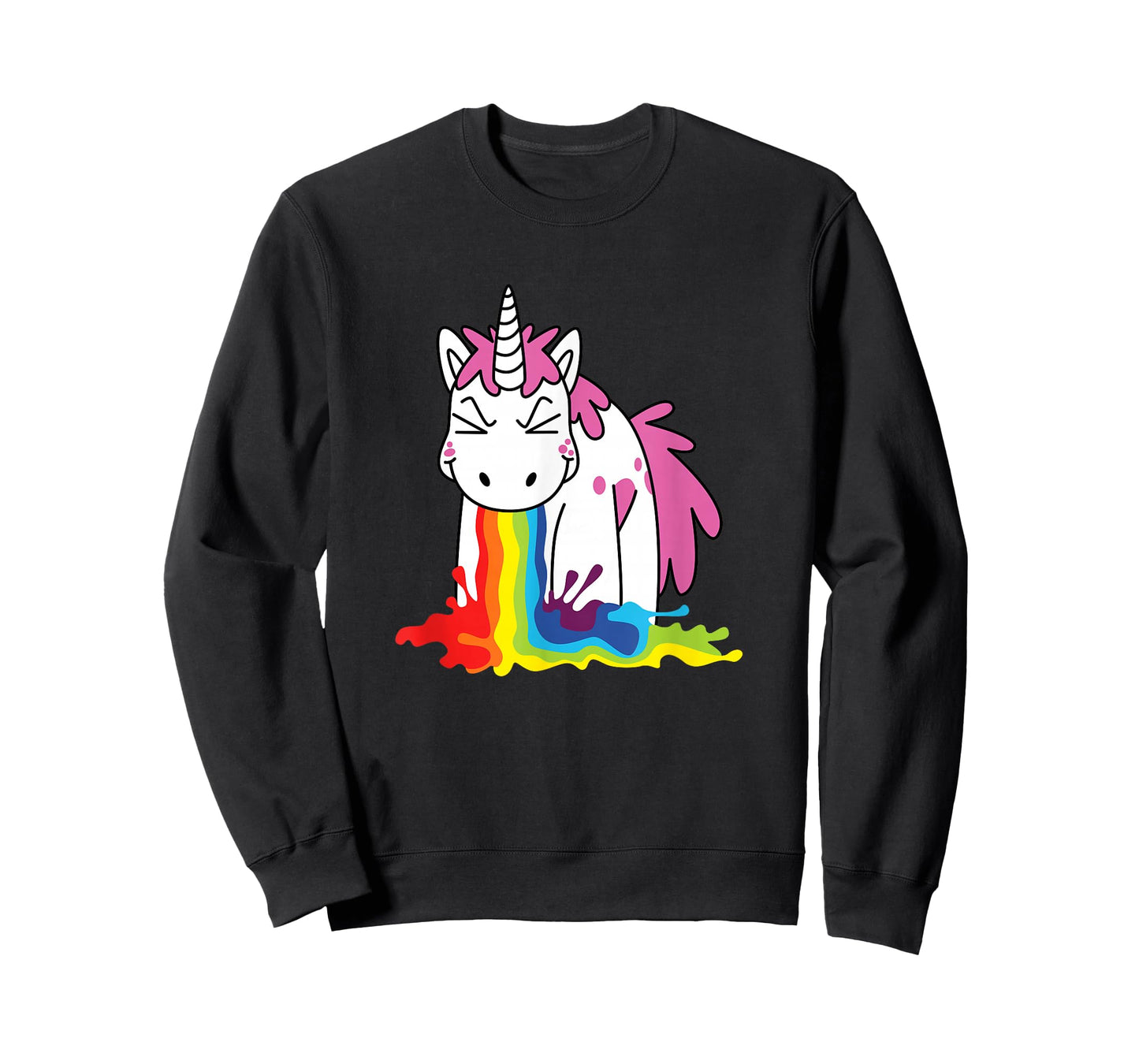 Cute unicorn throwing up a rainbow t-shirt T-Shirt