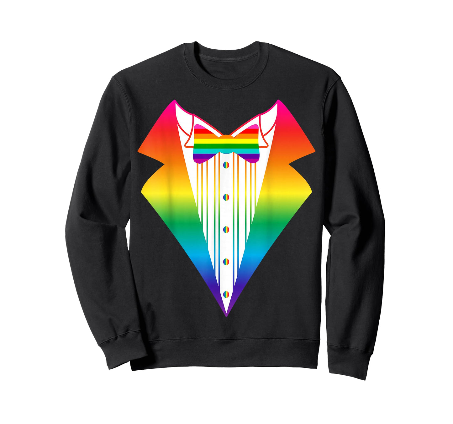 LGBT Tuxedo | Rainbow LGBTQI Tux Pride T-Shirt T-Shirt