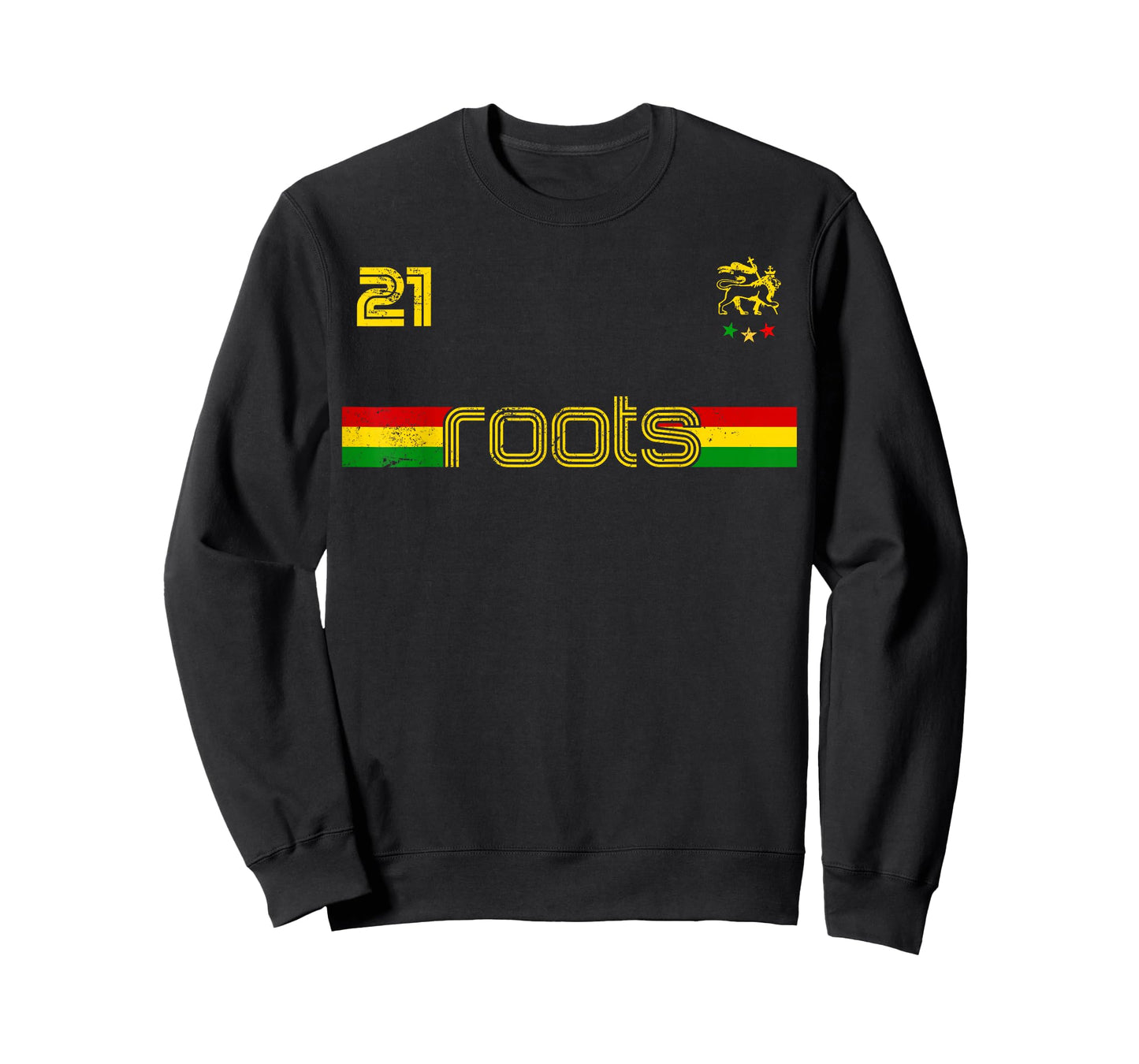 Reggae Rastafari Ethiopia Jamaica Football Soccer Style T-Shirt