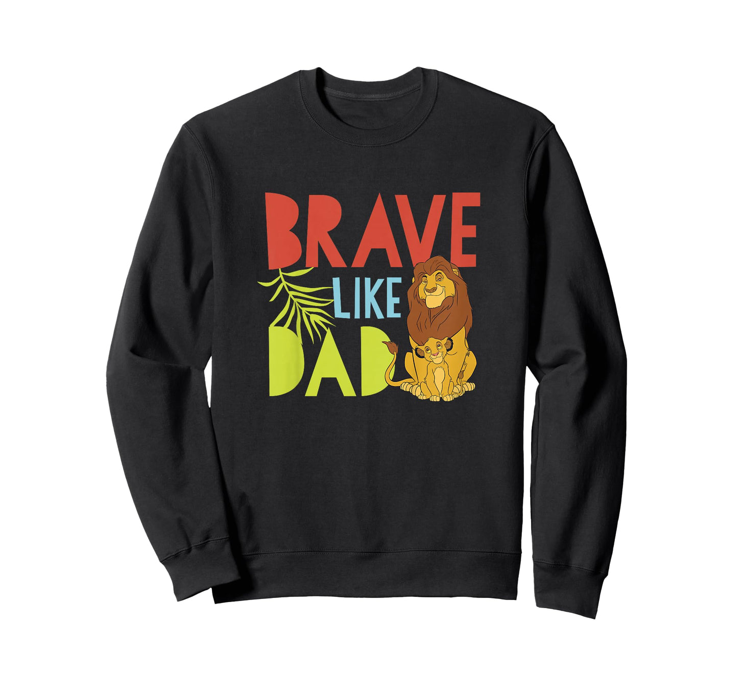 Kids Disney The Lion King Mufasa And Simba Brave Like Dad T-Shirt