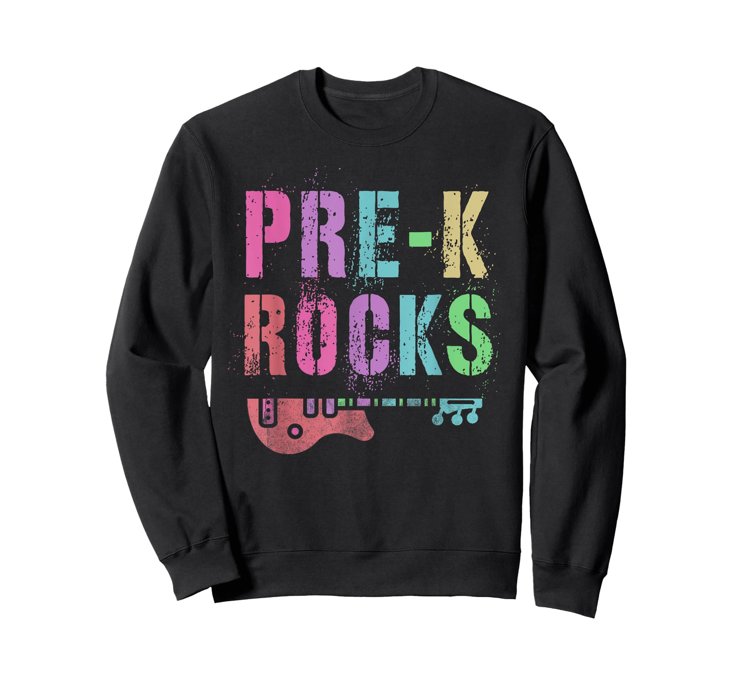 Vintage PRE-K ROCKS Teacher Rockstars I Teach ABCD Preschool T-Shirt for Men Women Girls Kids