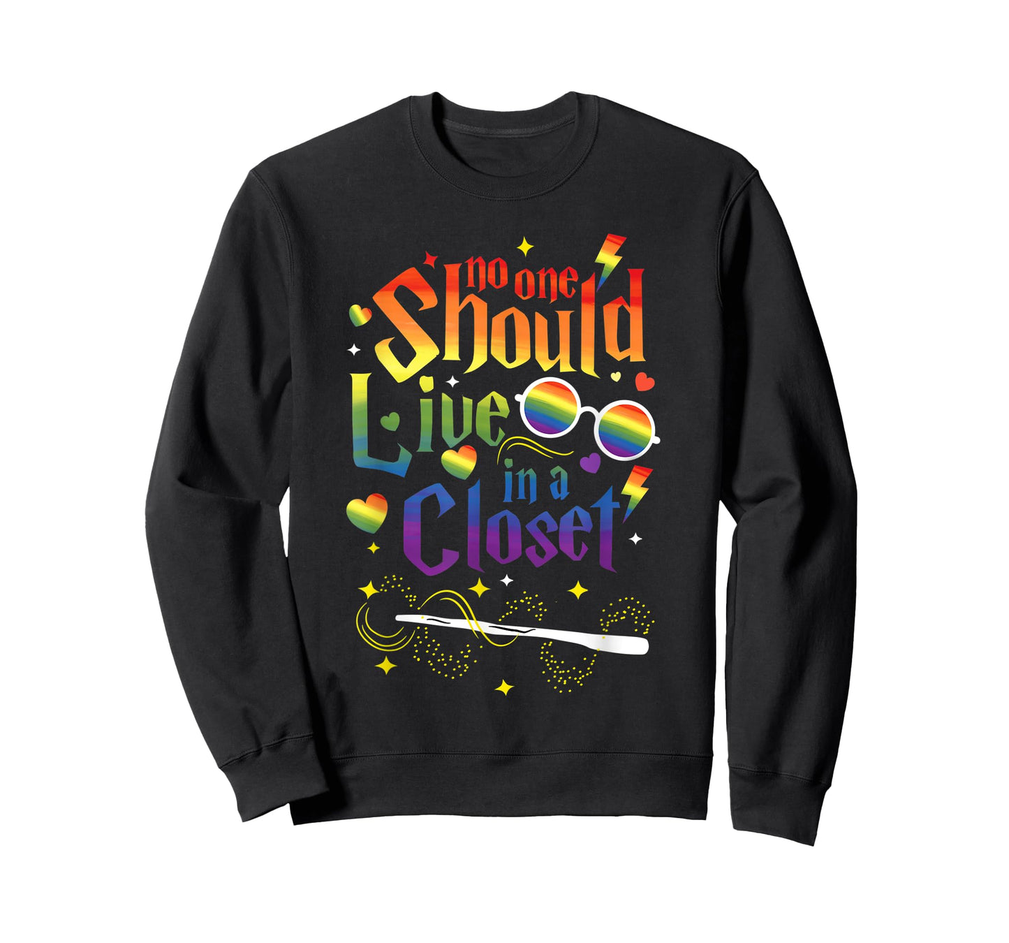 No One Should Live in A Closet LGBT Gay Pride T-Shirt