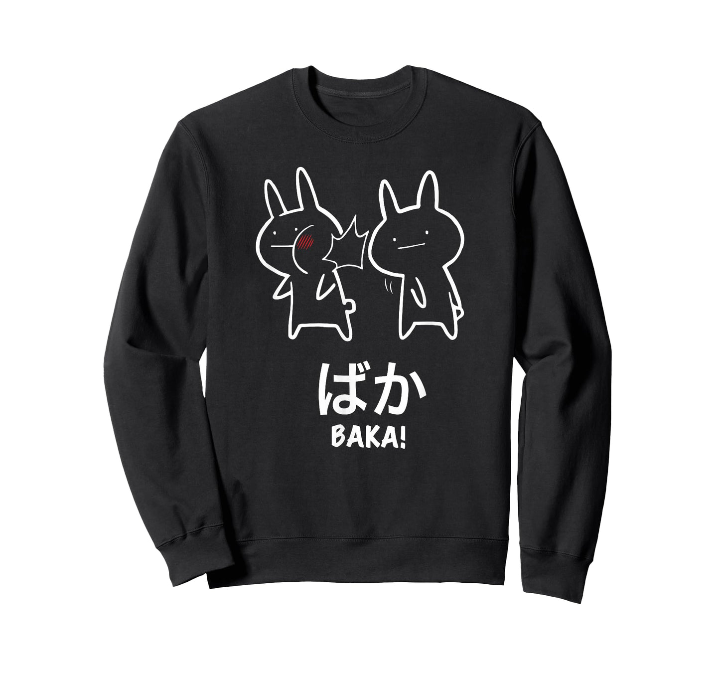 Original Funny Anime Baka Rabbit Slap Design Baka Japanese T-Shirt
