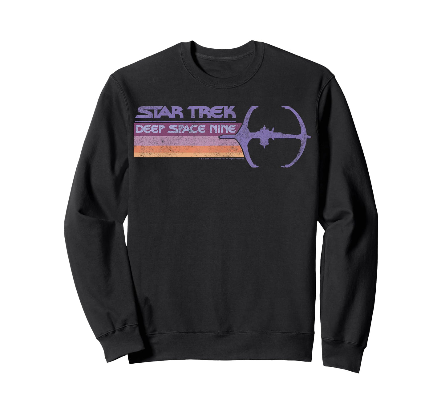 Star Trek DS9 Pastel Retro Rainbow Stripe T-Shirt