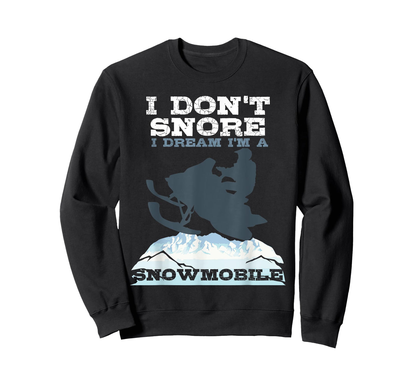 Funny Snoring Snowmobile Ski Gift Men Women Cool Snore Joke T-Shirt