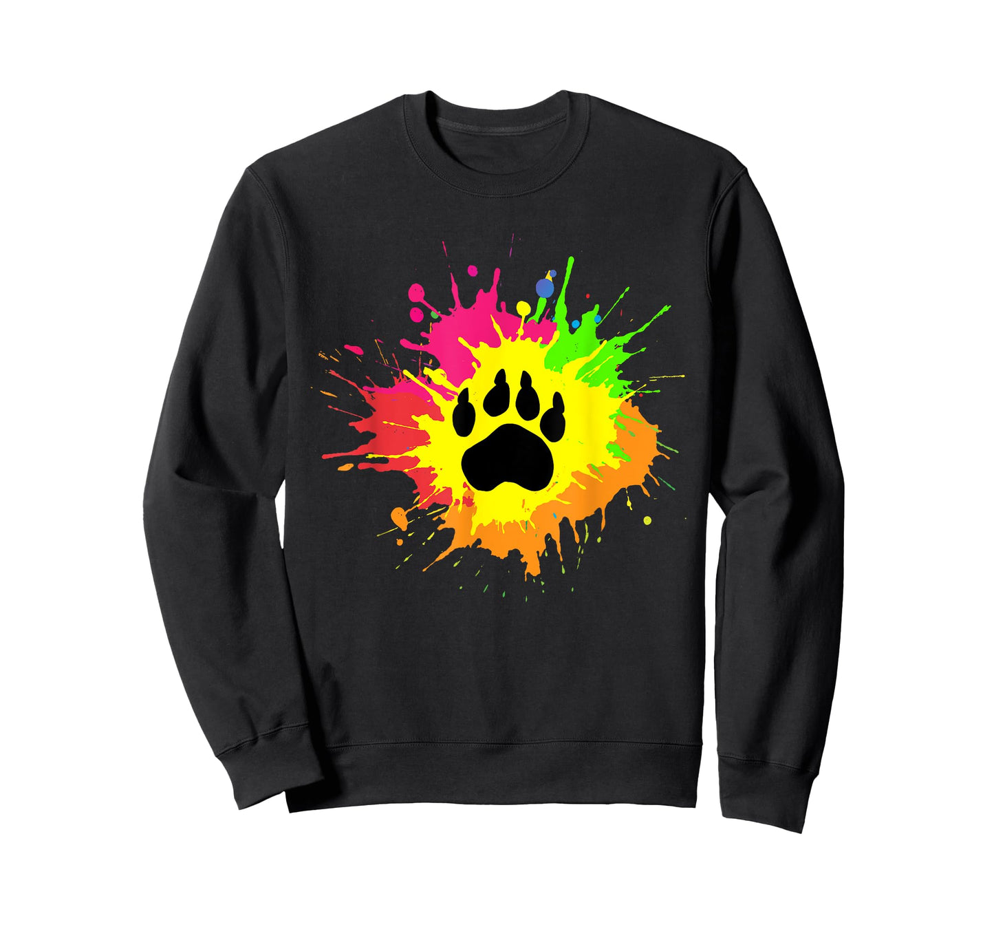Furry Shirt Rainbow Bear Fursona Wolf Paw Print Gifts T-Shirt