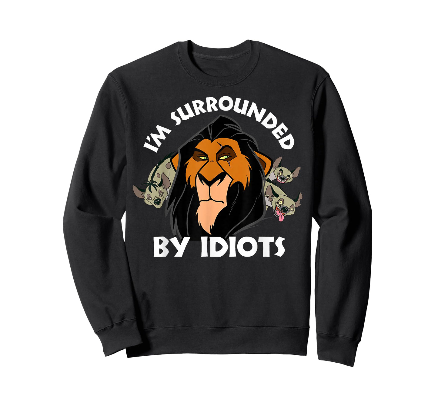Disney The Lion King Scar I'm Surrounded by Idiots Portrait T-Shirt