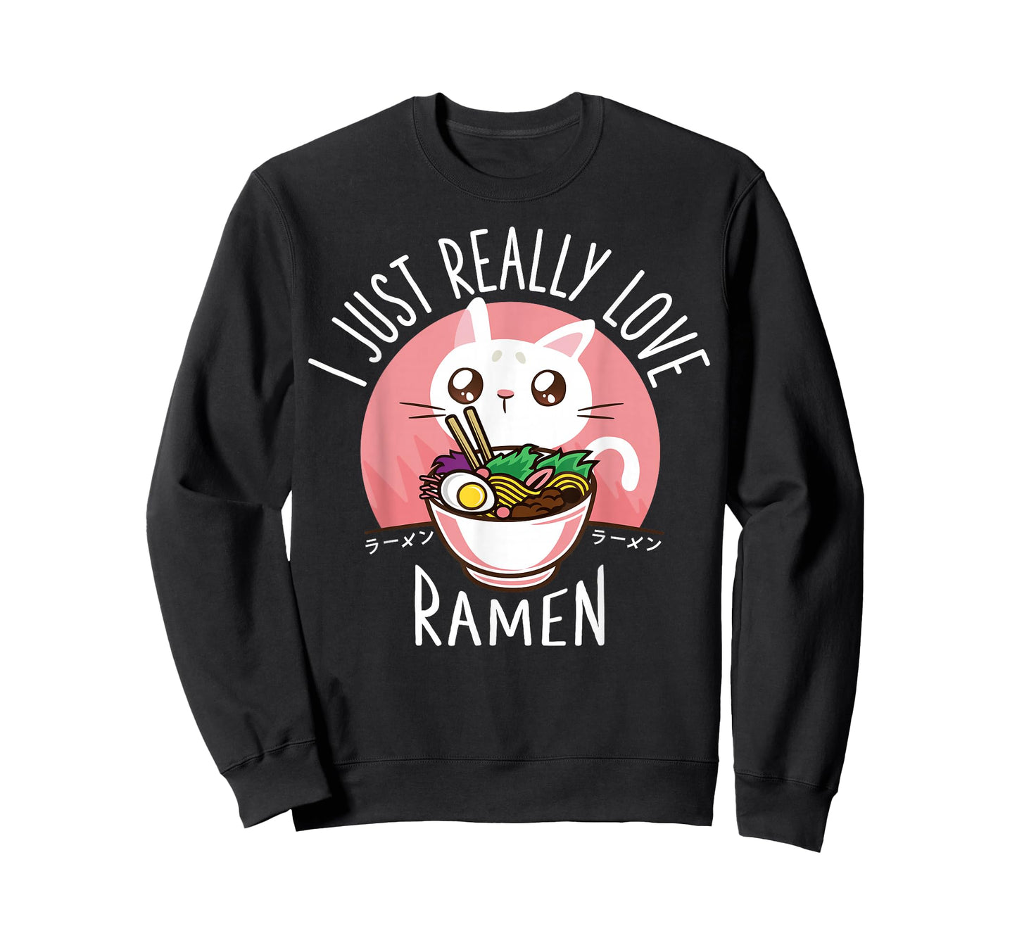 Funny Cat Ramen Anime Merch Kawaii Clothes Graphic Tees Men T-Shirt
