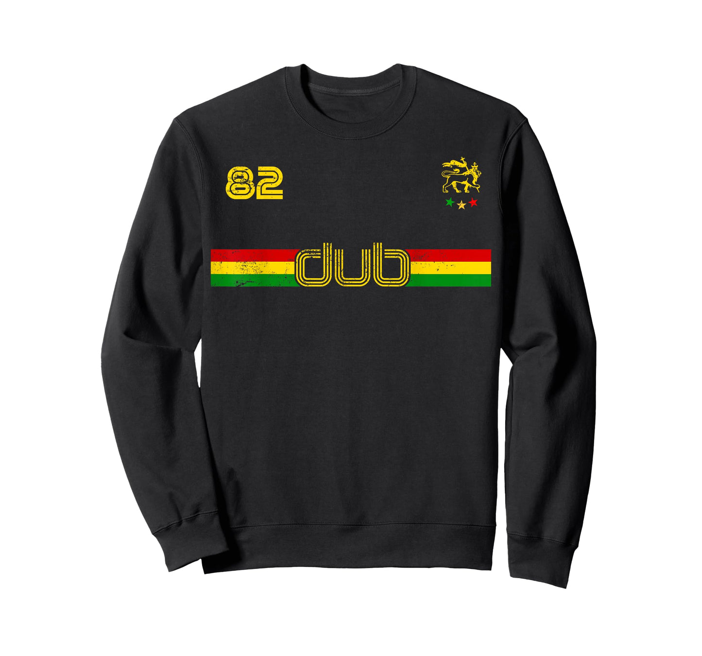 DUB -Reggae Rastafari Ethiopia Jamaica Football Soccer style T-Shirt