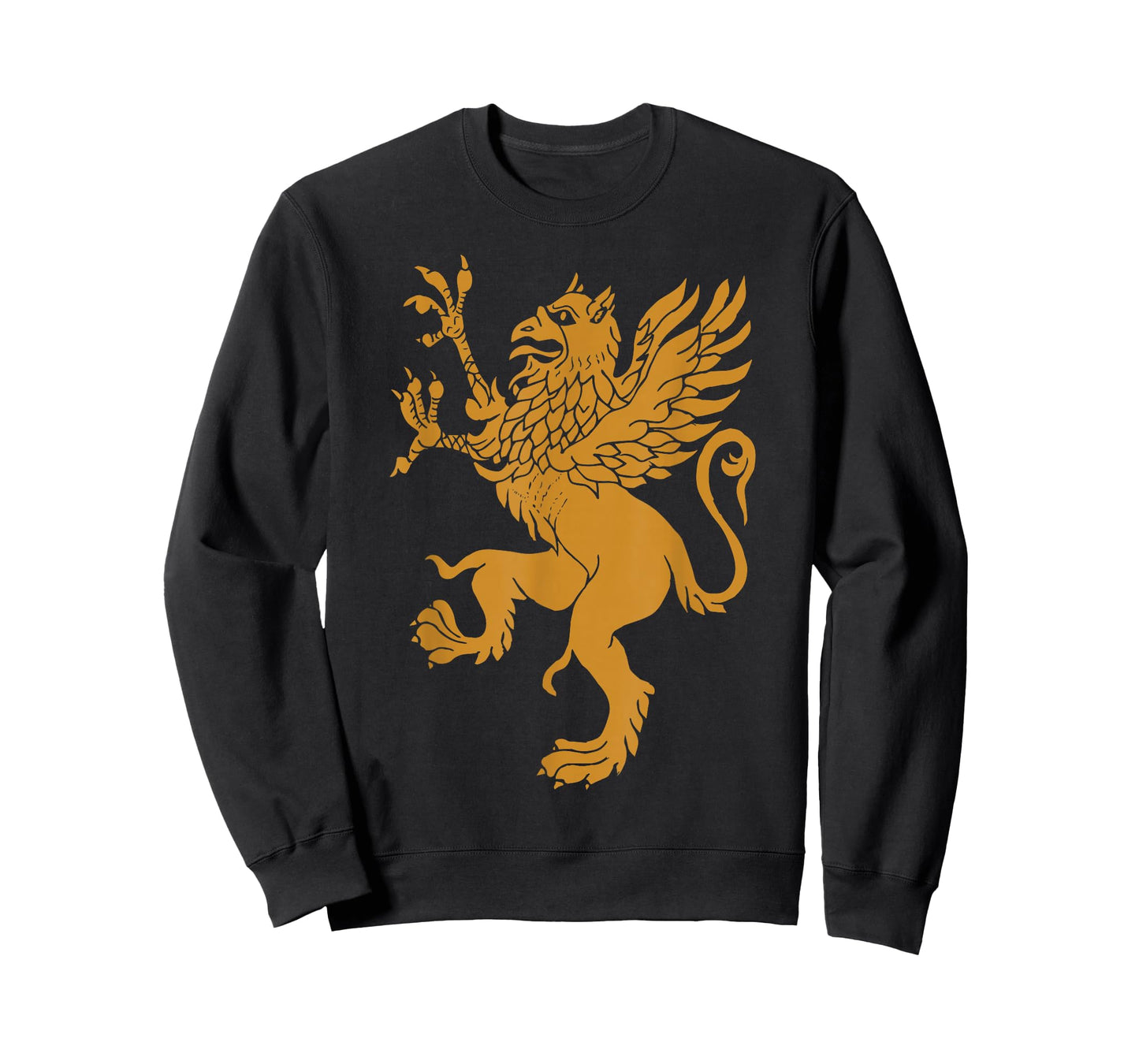 Griffin Gold Eagle Lion Medieval Bird Welsh Design T-Shirt