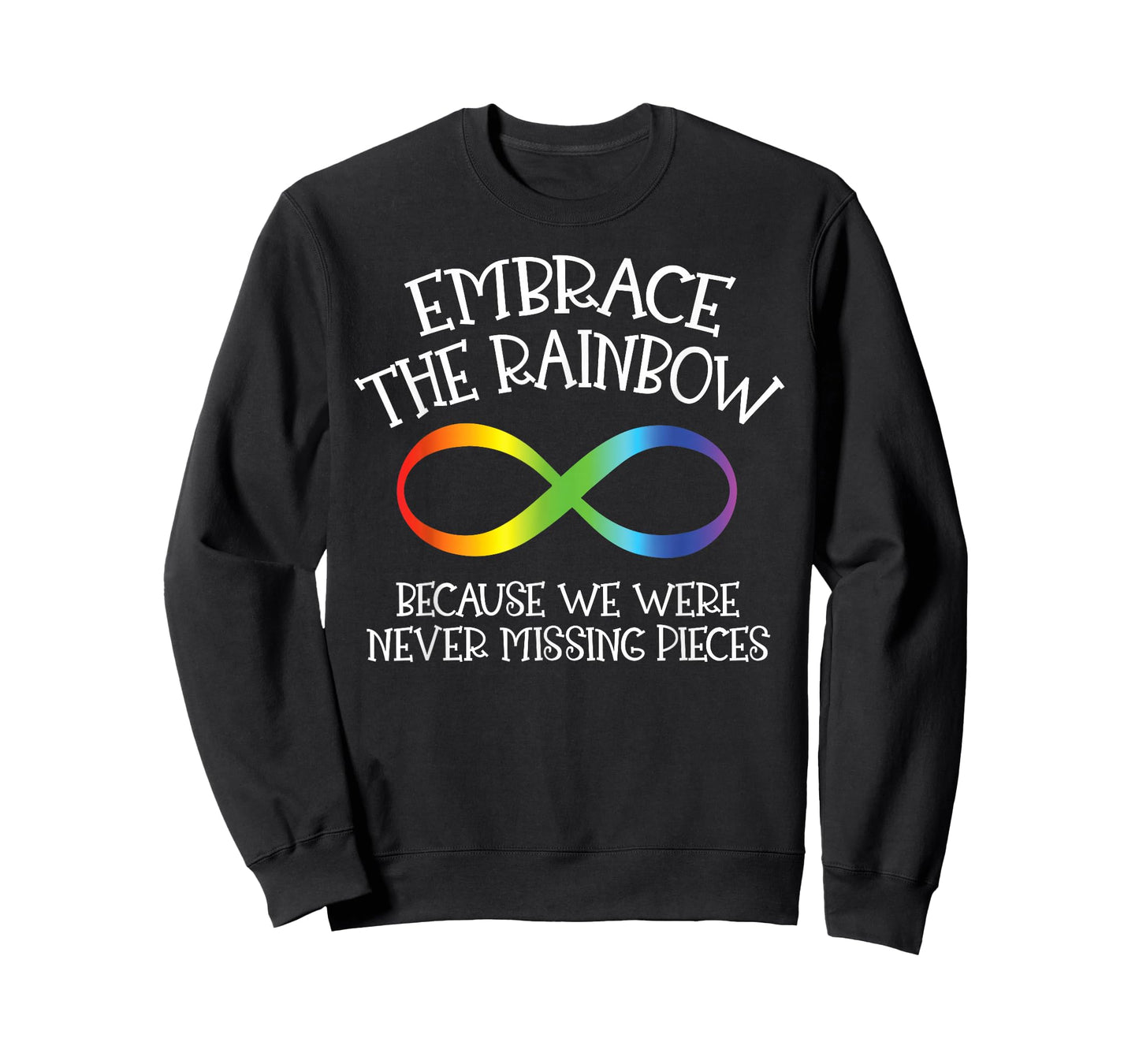 Autism Awareness Embrace The Rainbow Infinity Anti Puzzle T-Shirt