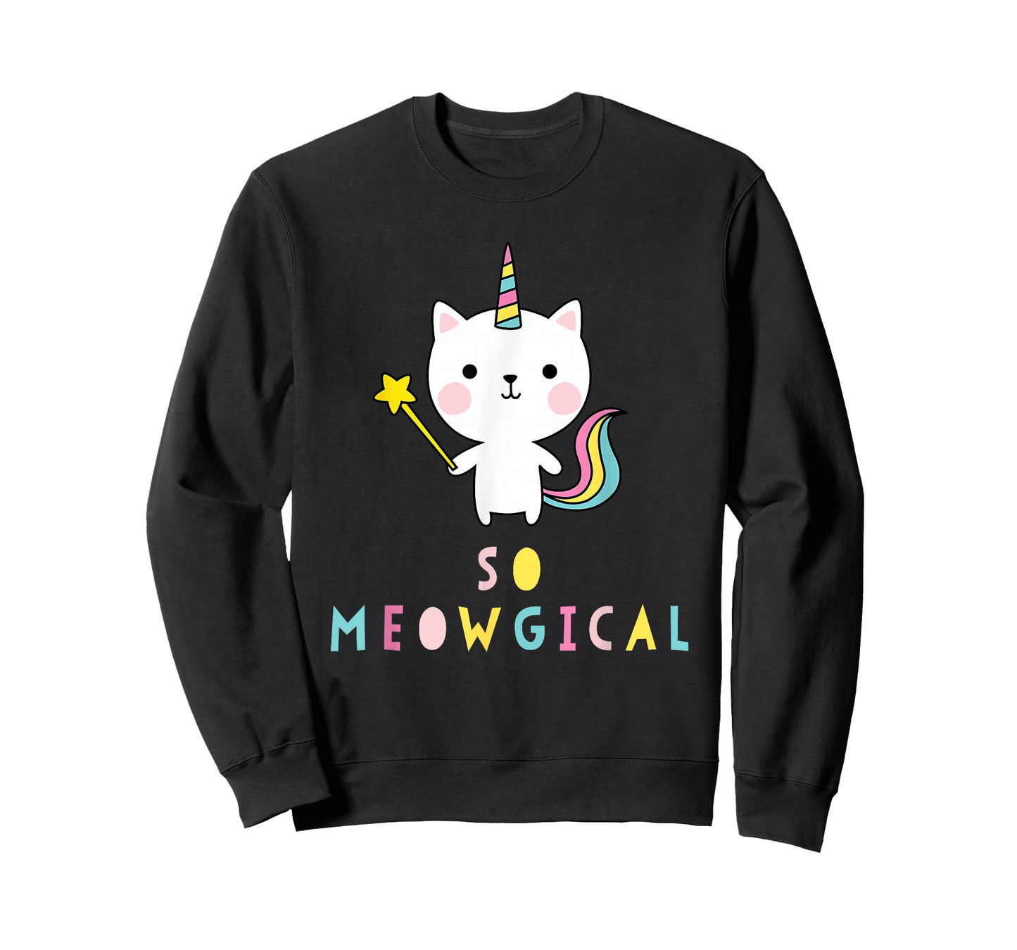 So Meowgical Caticorn Cat Unicorn Rainbow Kittycorn Cute T-Shirt
