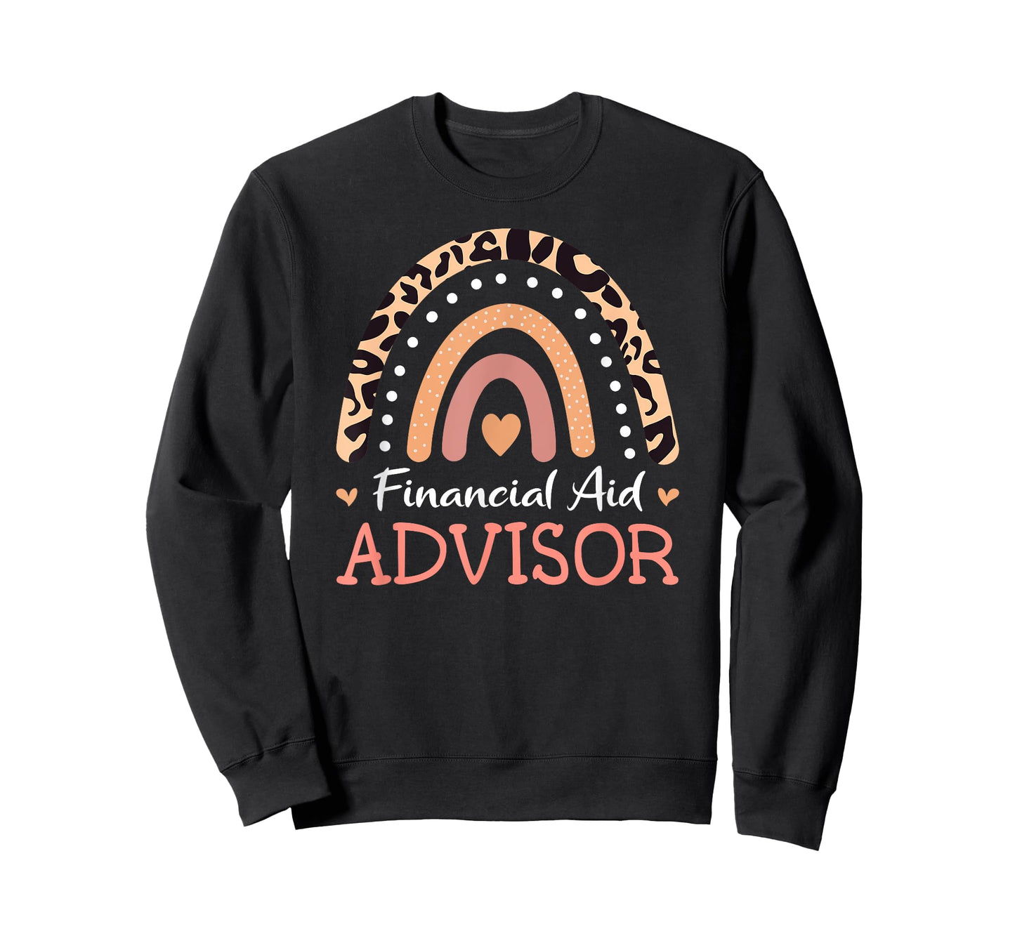 Financial Aid Advisor Leopard Rainbow Appreciation T-Shirt