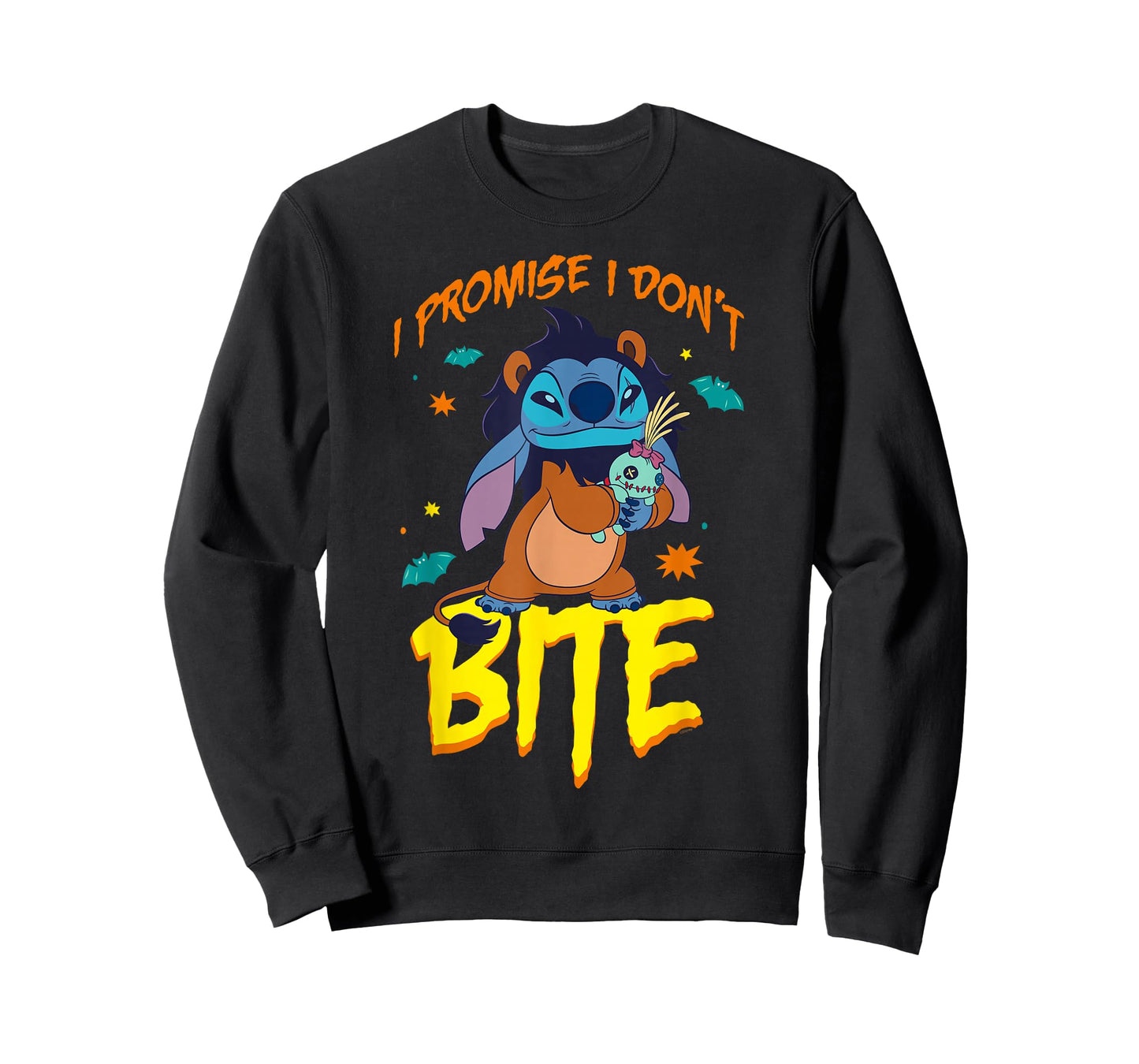 Disney Stitch Scar Costume I Promise I Don't Bite Halloween T-Shirt