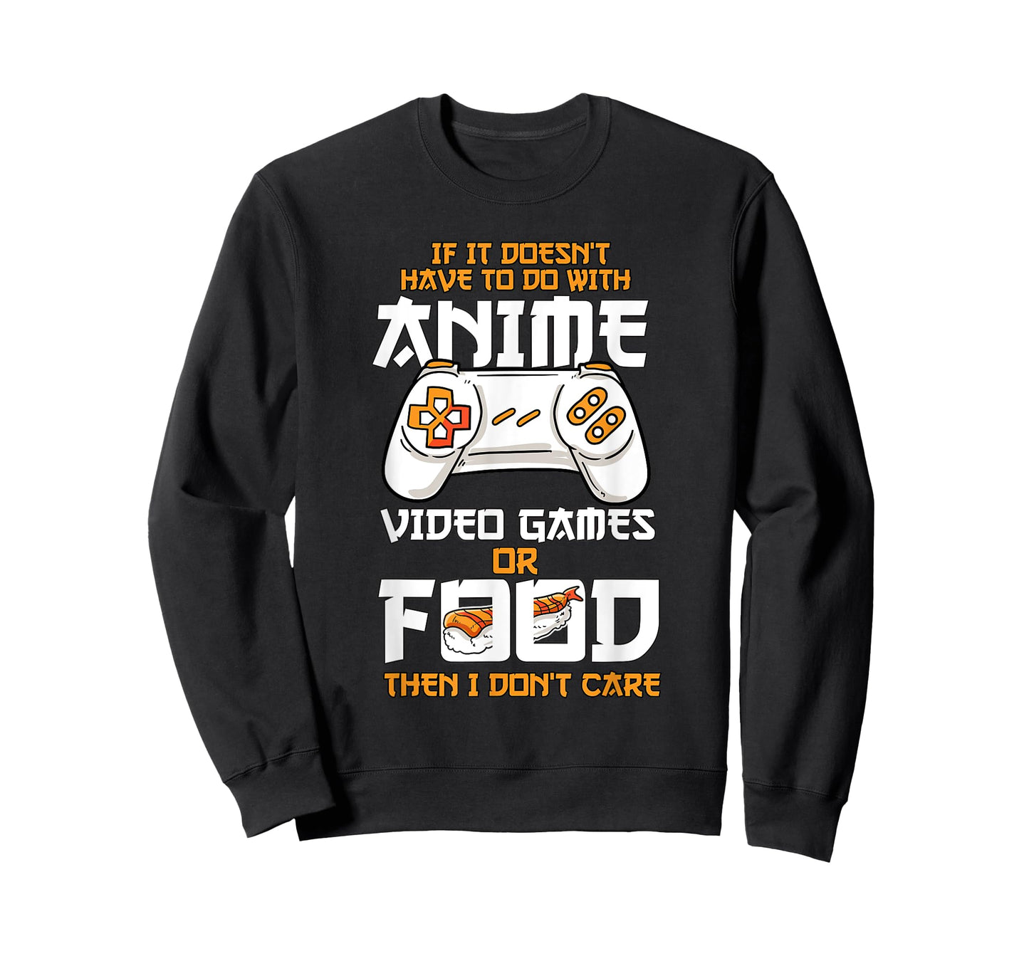 Anime Video Games Food Sushi Gaming Merch Otaku Gift Anime T-Shirt