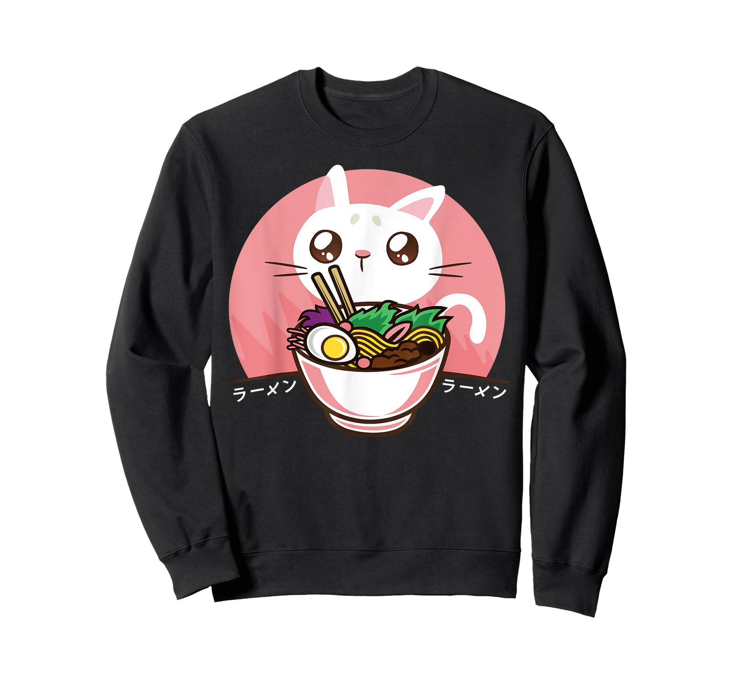 Kawaii Japanese Ramen Noodles Anime Cat Lover Gift T-Shirt