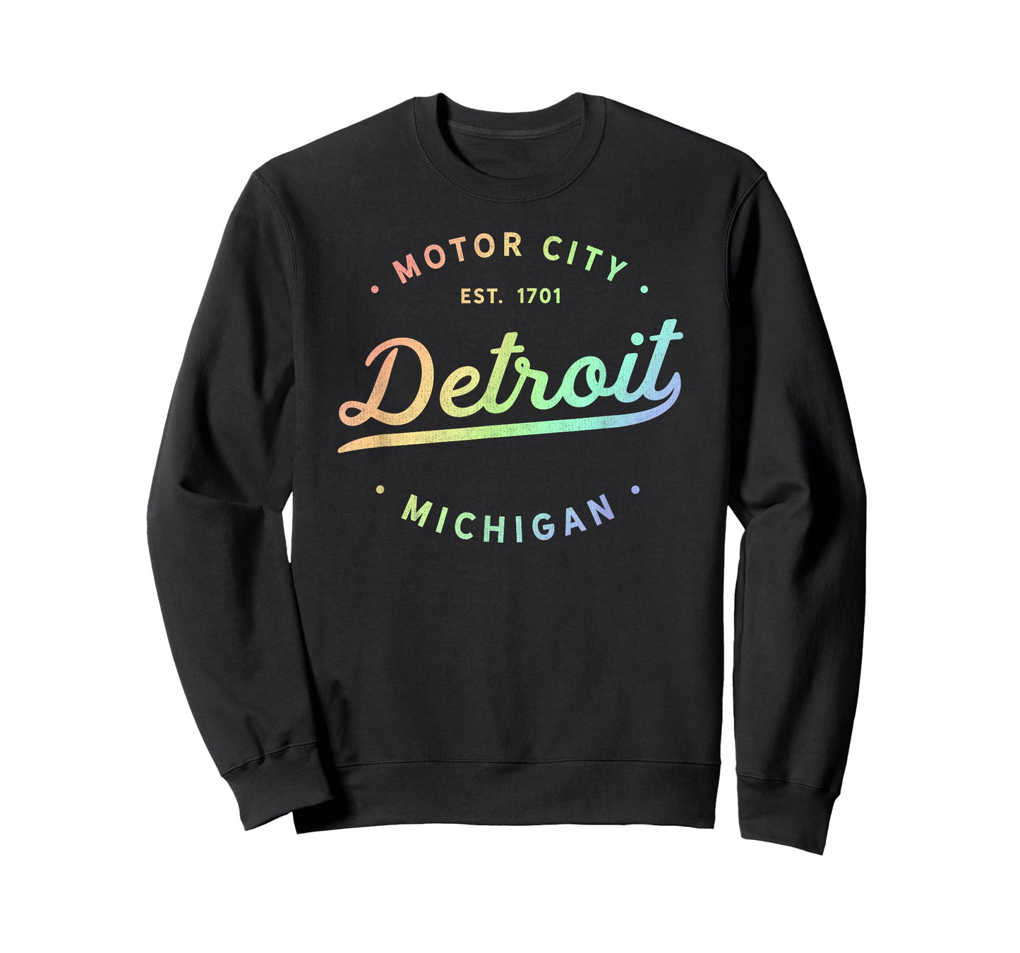 Detroit Michigan Rainbow Sassy Motor City Pride Design T-Shirt