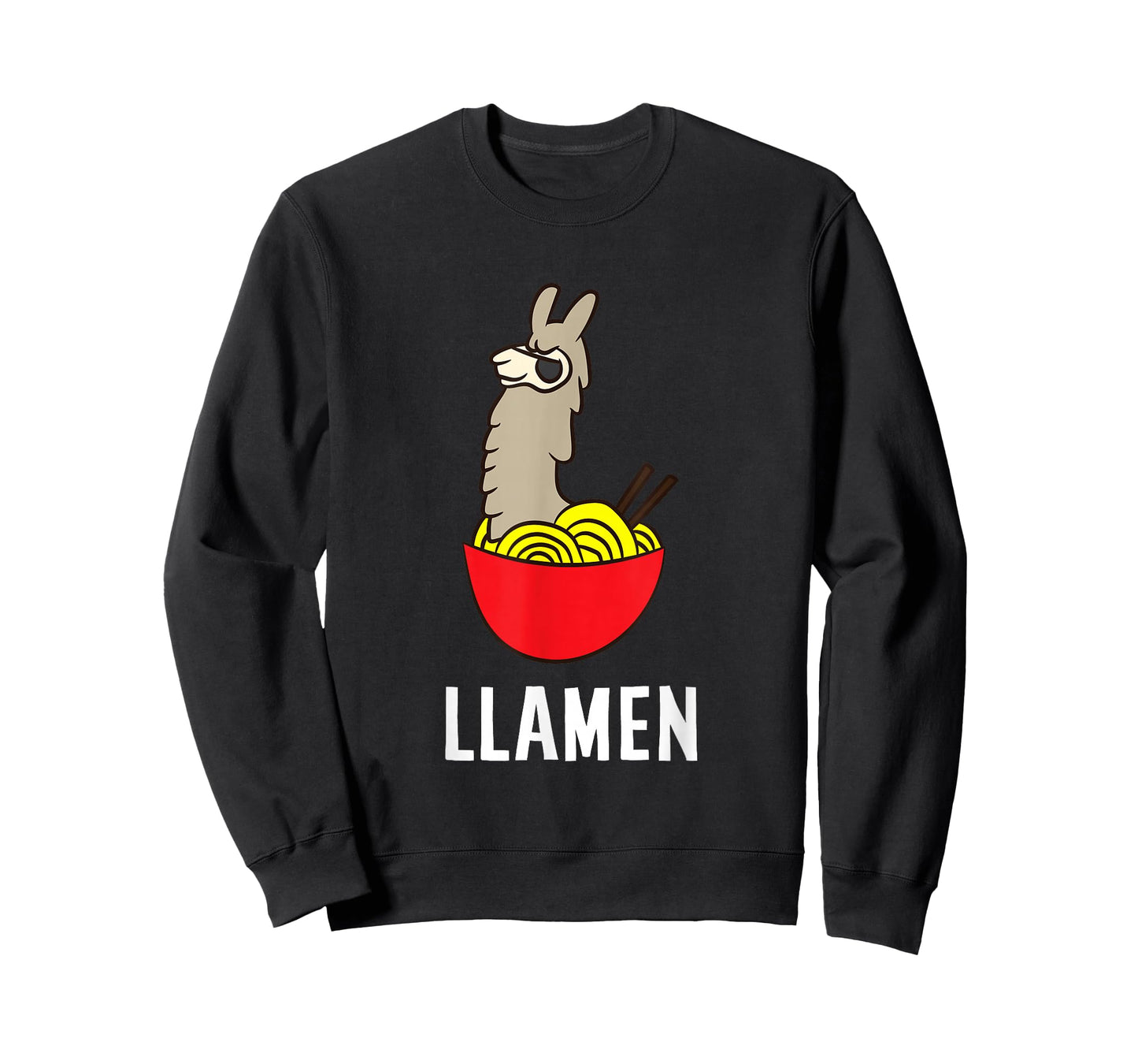 Funny Llama LLamen Noodles Chinese Food Llama T-Shirt