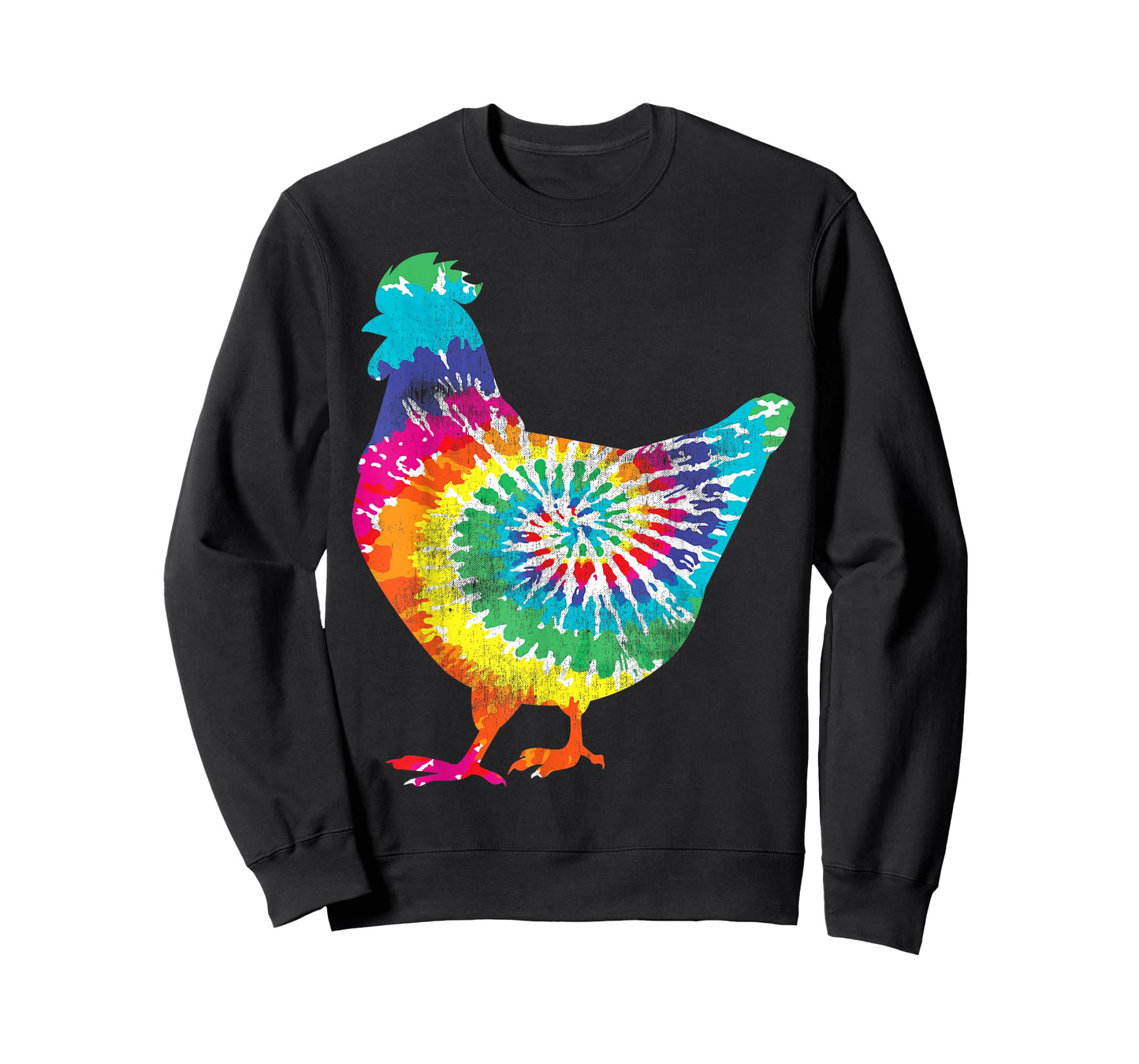 Tie Dye Chicken for Hippy Farmer Hobby Farm T-Shirt Small