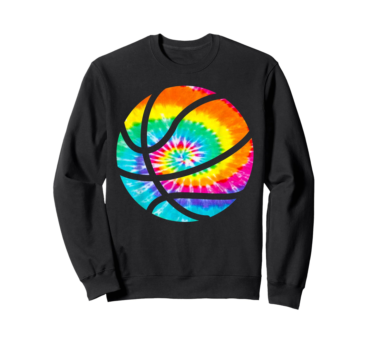 Basketball Tie Dye Shirt - Rainbow Trippy Hippie Tee Shirt T-Shirt