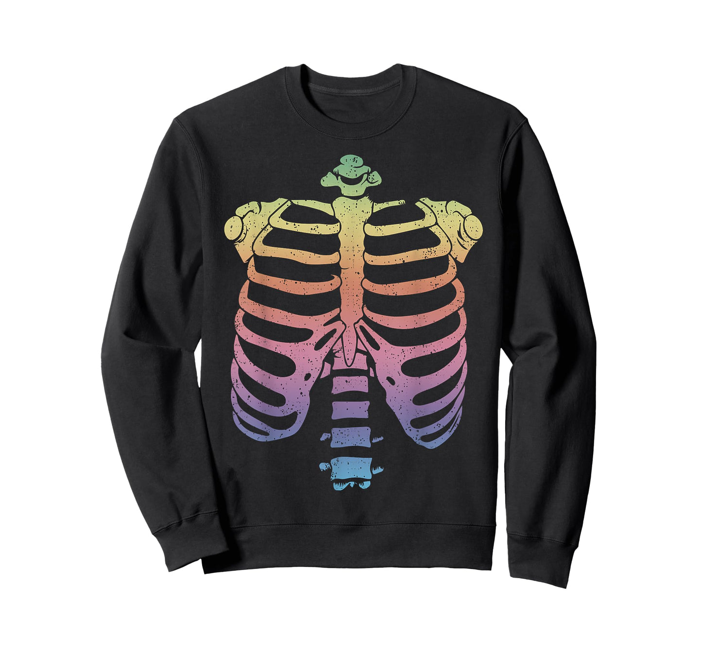 Halloween Skeleton Rib Cage T-Shirt Zombie Costume Tee Shirt T-Shirt