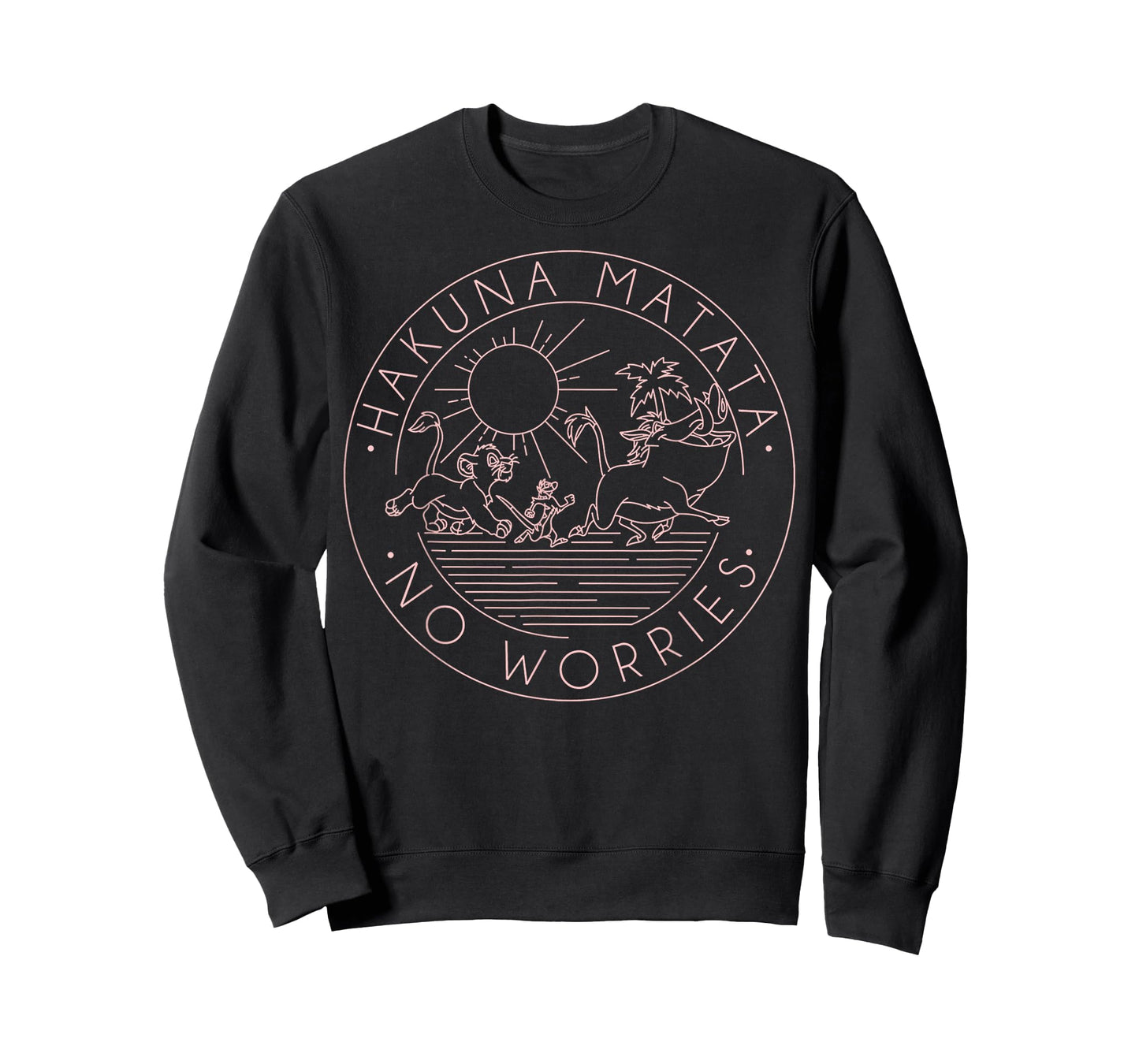 Disney The Lion King Hakuna Matata No Worries Outline Logo T-Shirt