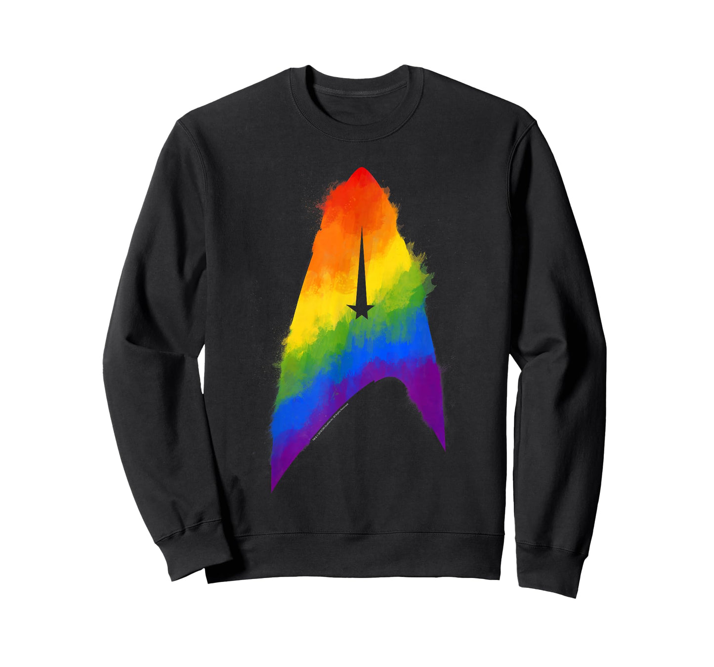 Star Trek Discovery Rainbow Paint Insignia T-Shirt
