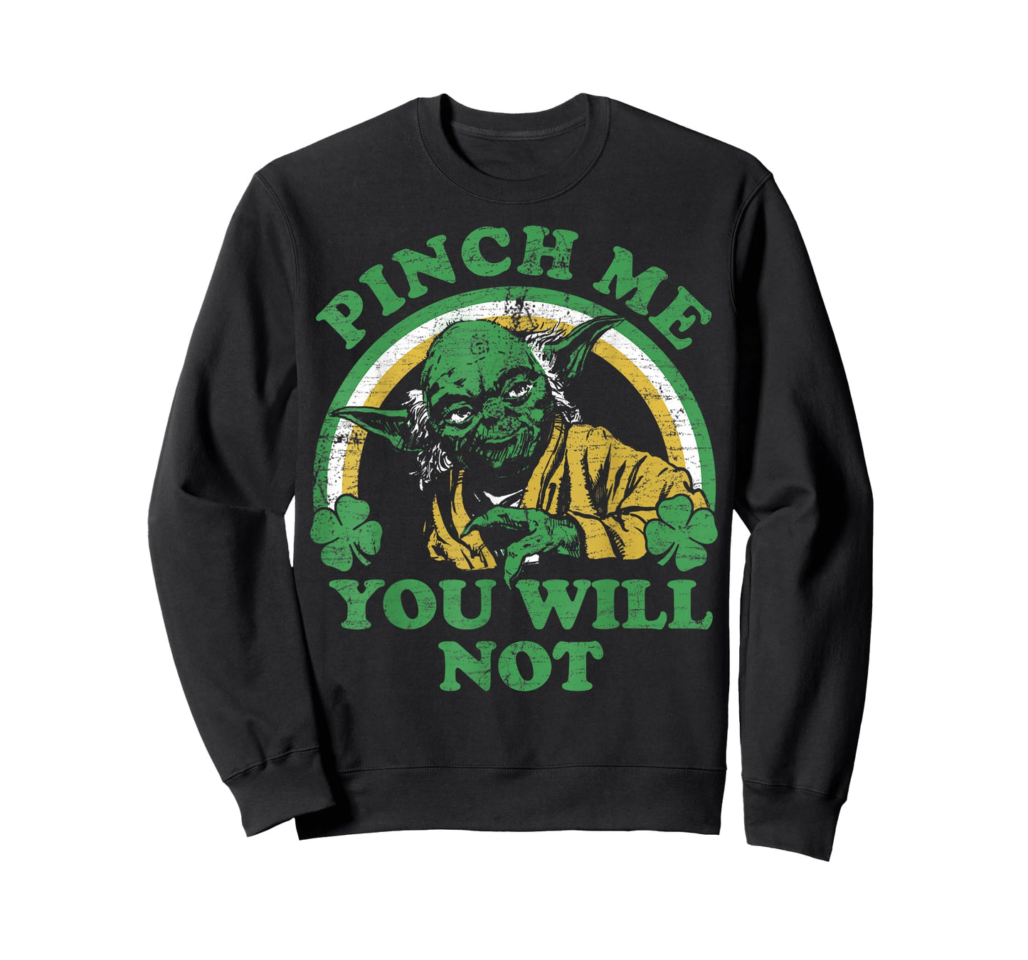 Star Wars St. Patrick's Day Yoda Pinch Me Rainbow T-Shirt