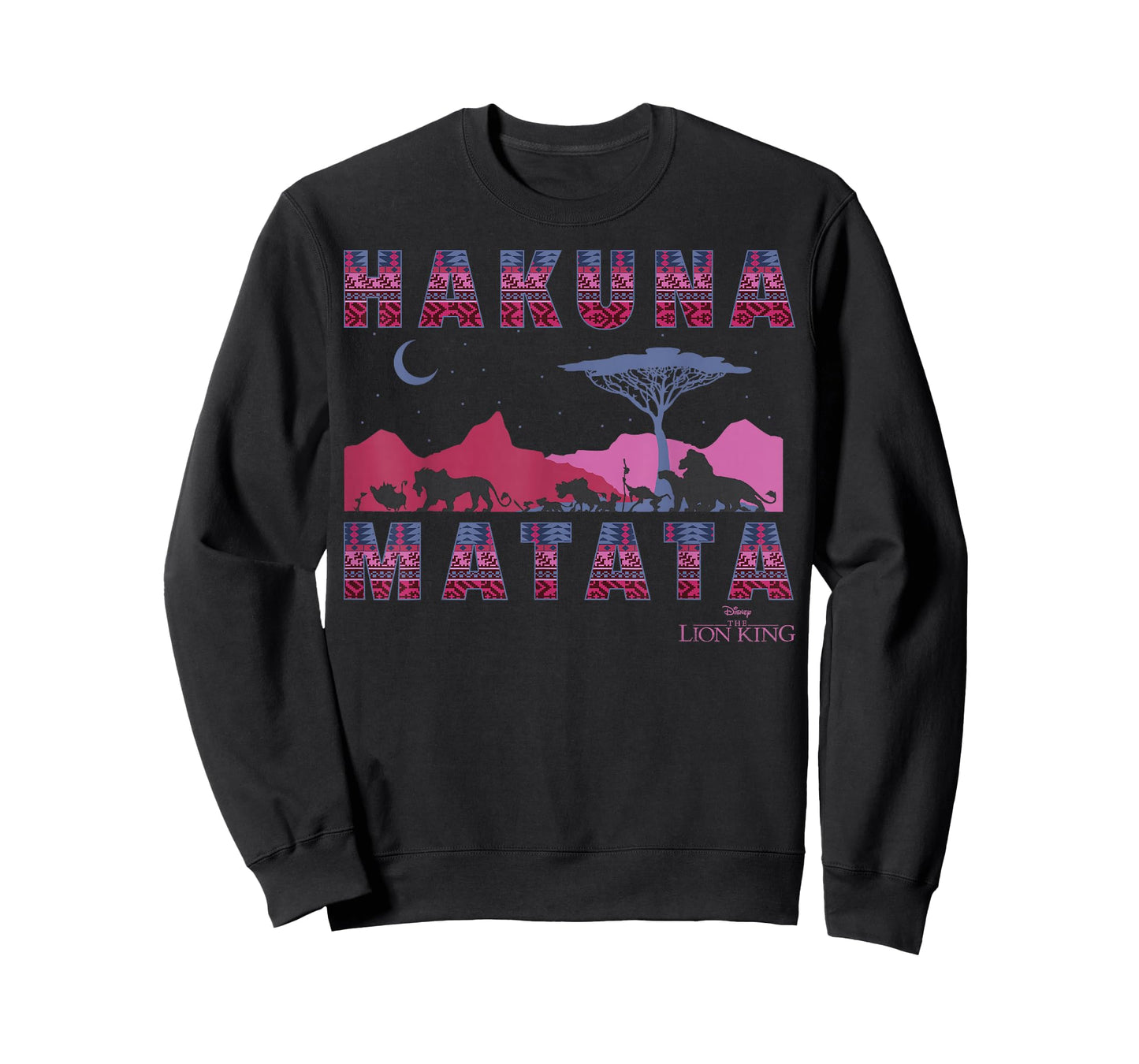 Disney The Lion King Hakuna Matata Moon and Mountains T-Shirt