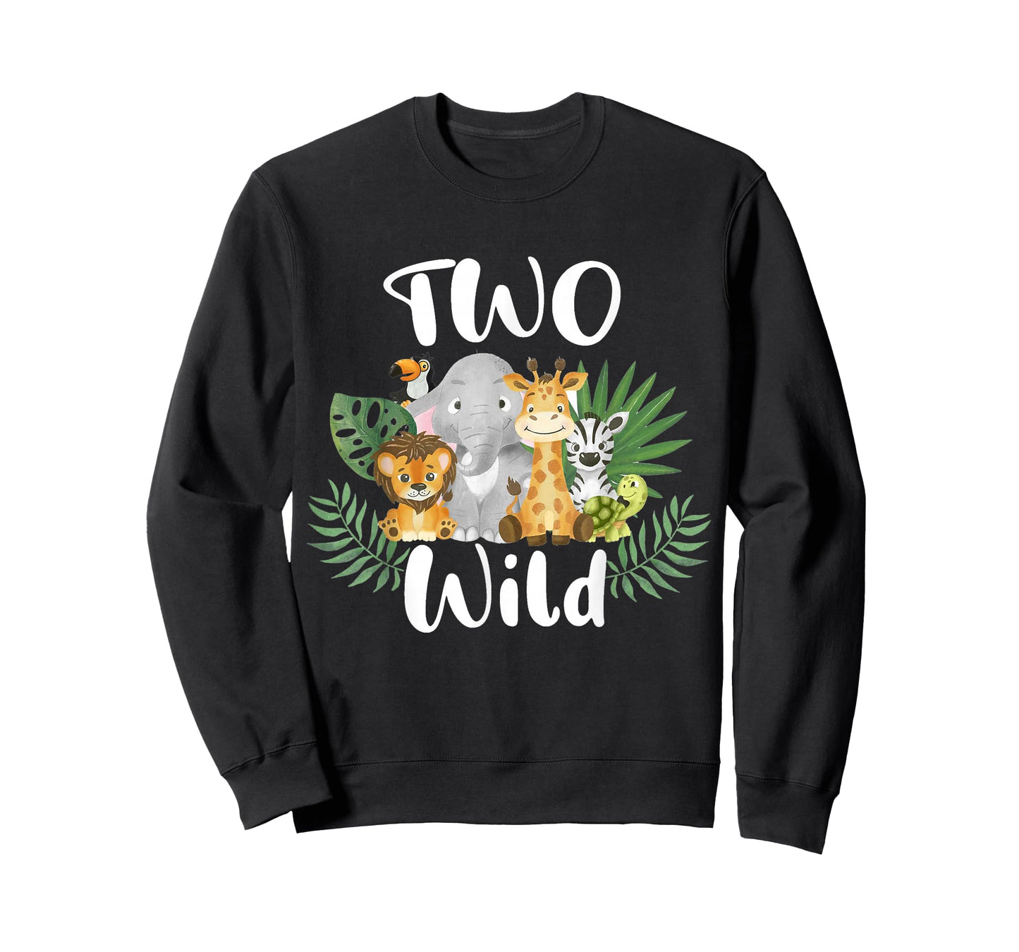 Kids Two Wild 2nd Birthday Boy Funny Zoo Animals Son Toddler T-Shirt