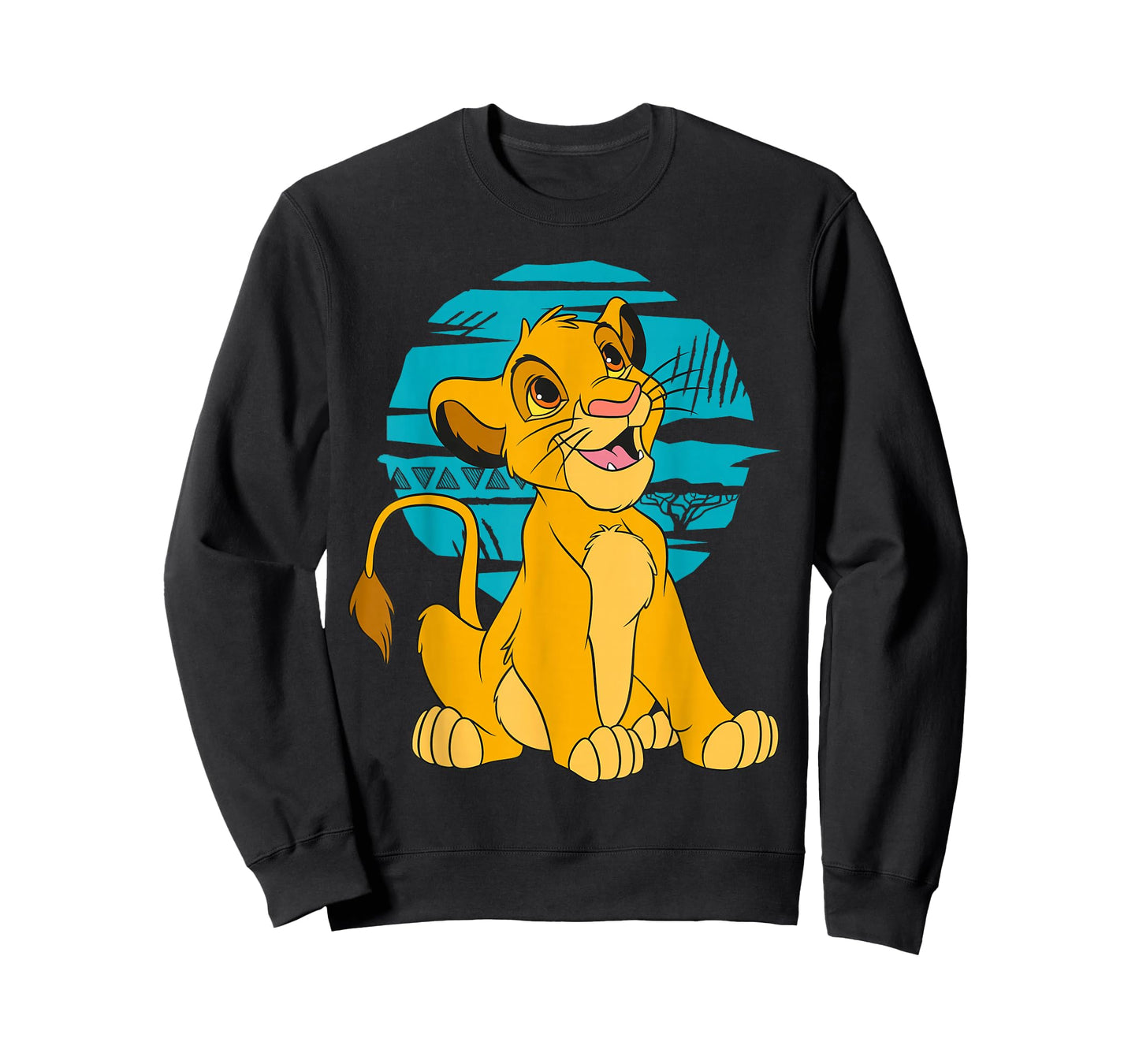 Disney The Lion King Young Simba Happy Blue Retro T-Shirt