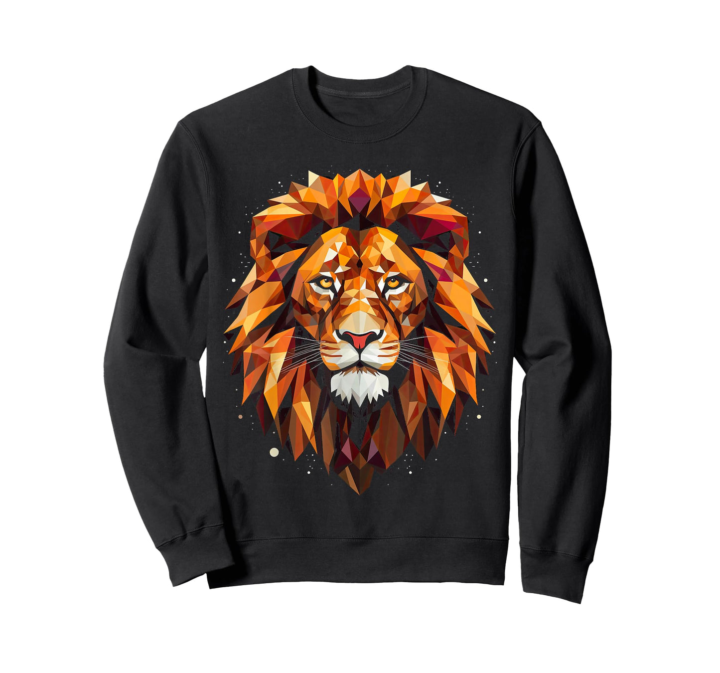 Lion colorful lions King Of Animals From Africa Polygon T-Shirt